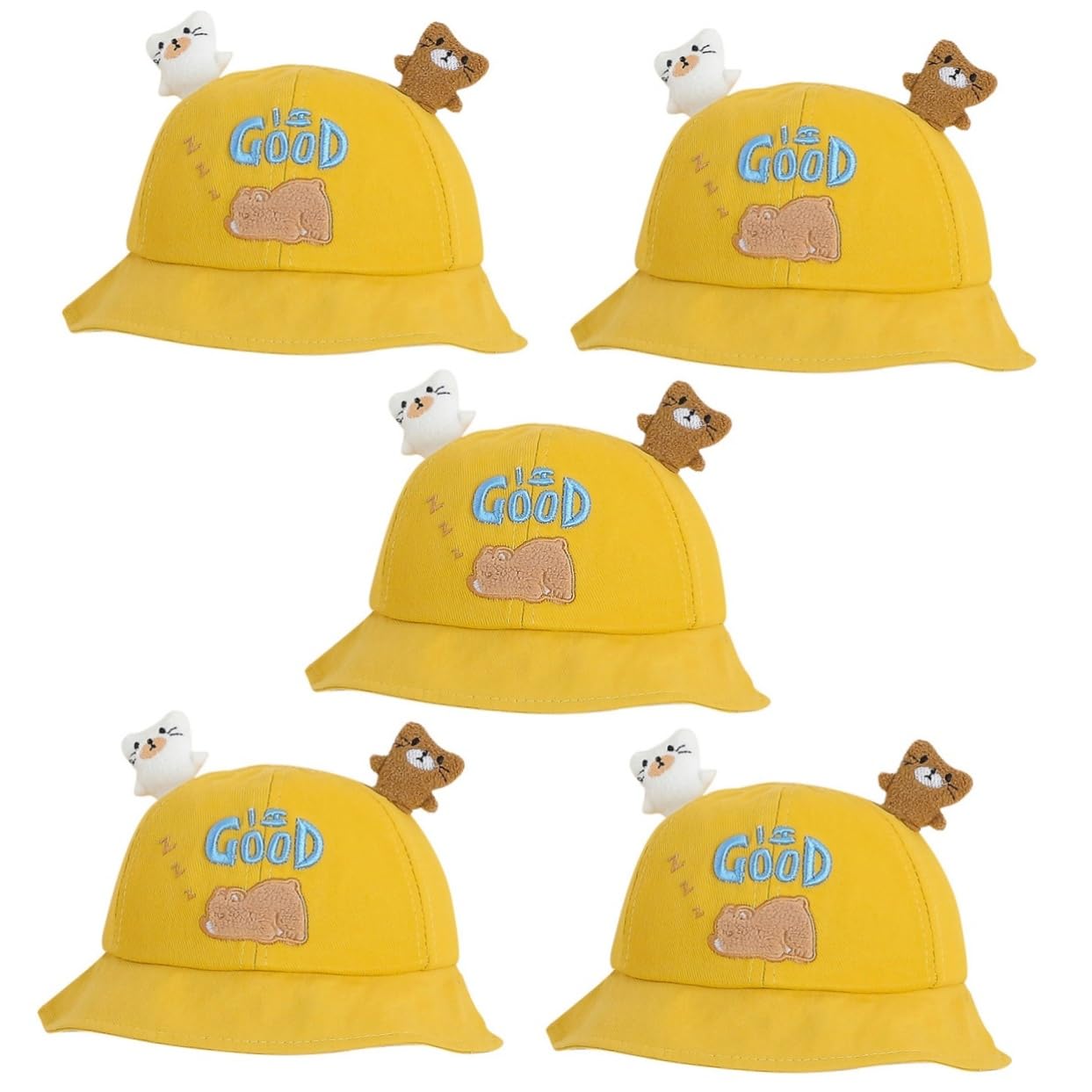 Veemoon Sombrero de Sol Cartoon para Gorro Bucket Transpirable para Camping y Actividades Aire