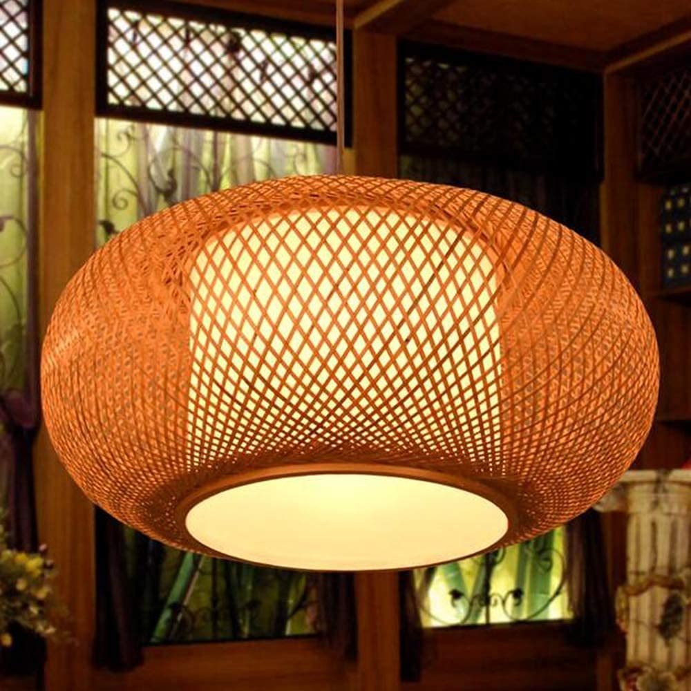 Retro hanglamp natuurlijk bamboe en rotan Retro geweven hanglamp Creatief handgemaakt in hoogte verstelbaar Hanglampen gebruikt in de eetkamer Slaapkamer Woonkamer Koffieshop Plafondlamp