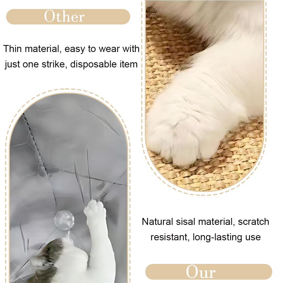 1 Tapis à Griffer pour Lapins, Entretien Naturel des Griffes et Dents, Tapis pour Cage à Lapin, Jouet à Mâcher pour Lapins, Litière pour Cage à Mordre, Dormir et Nicher