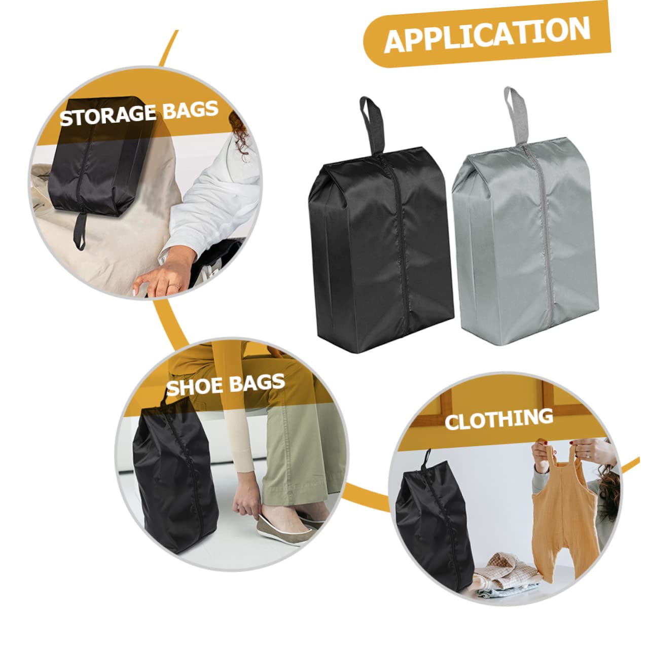 Holibanna 6pezzi Borse Porta Scarpe Impermeabili Organizer Da Viaggio Per Scarpe Sacchetti Pouch Per Uomini e Donne Design Pratico e Leggero