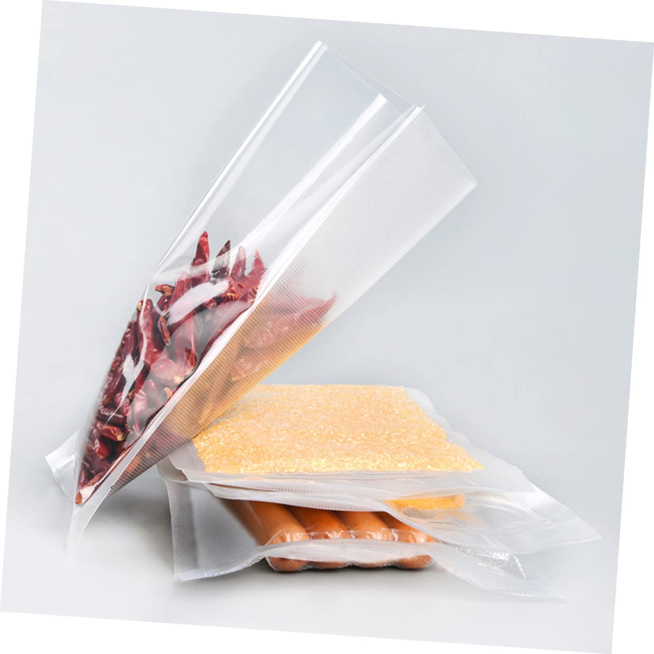 STOBAZA 100pcs Dry Storage Bags Vacuum Sealer Bags Reusable Small Vacuum Seal Sealer Plastic (9x13cm)