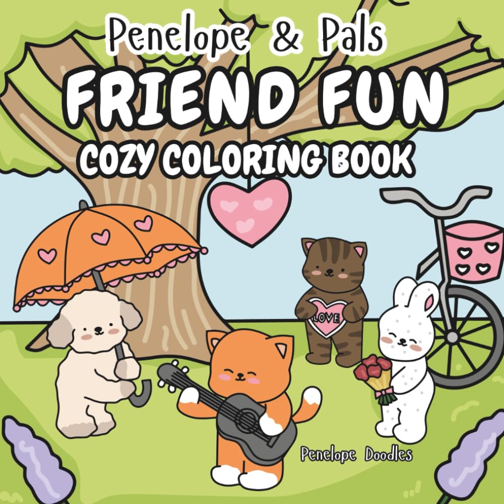 Penelope & Pals Friend Fun: Cozy Coloring Book (Penelope & Pals Cozy Coloring Books)