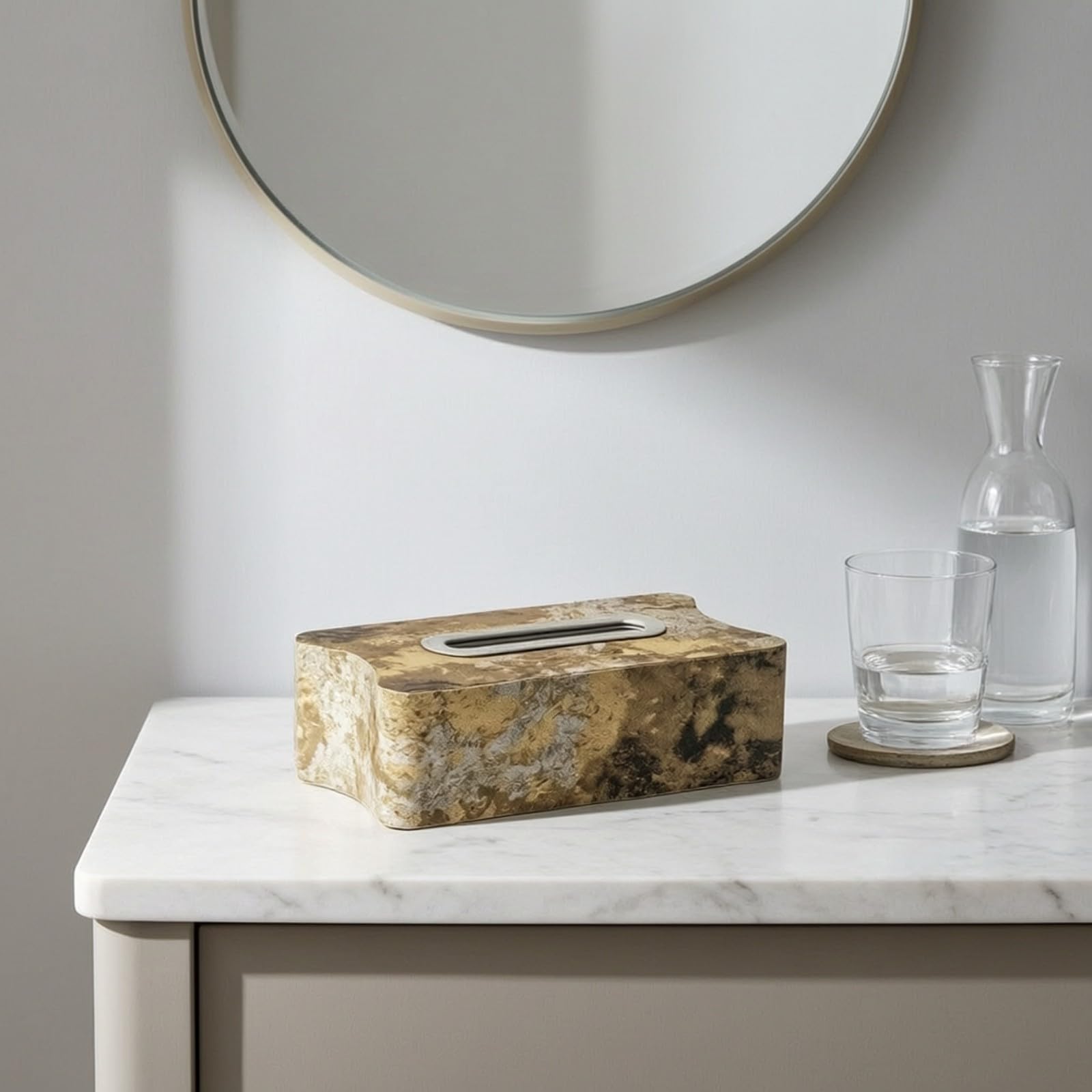 Milageto Fazzoletti da Tavolo Pratico | Decorativo, Fazzoletti in Legno, Rettangolare, per Ufficio