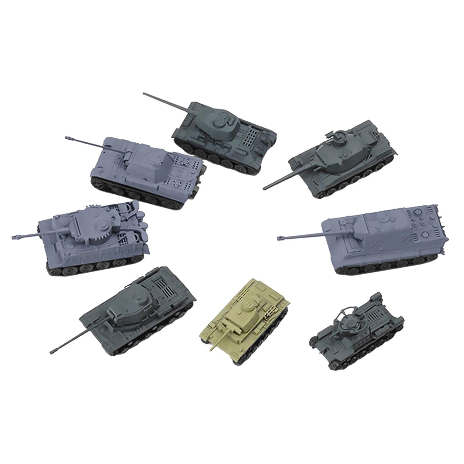 Buy STYLEHEAVEN Set of 8 1:144 Assemble Tank Kits Model