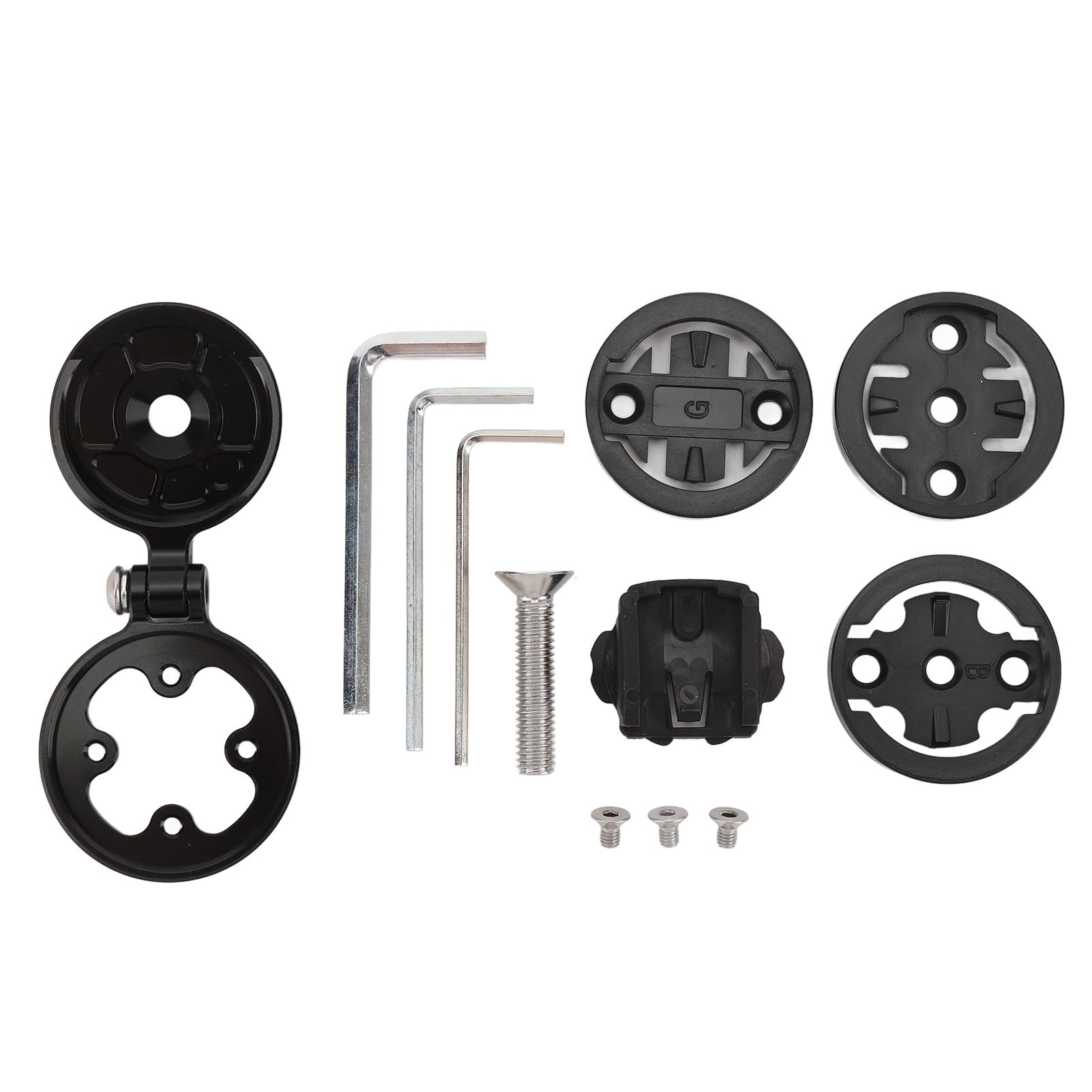 Pilipane Cycle Computer Mount Aluminum Alloy Out Front Cycling Computer Mounting Kit with 4 Adapters for Edge Wahoo Elemnt Rider Stages Dash Hammerhead Karoo