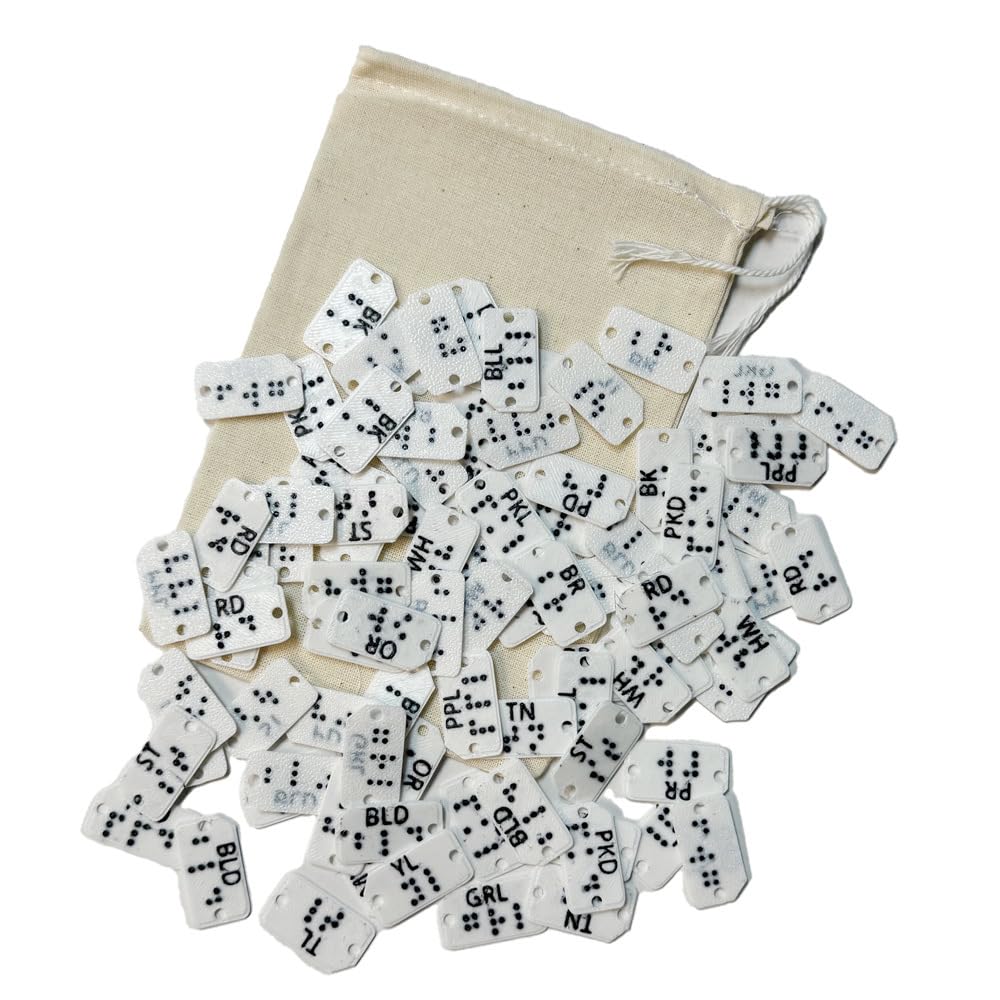 Braille-Kleidungskennzeichnungen