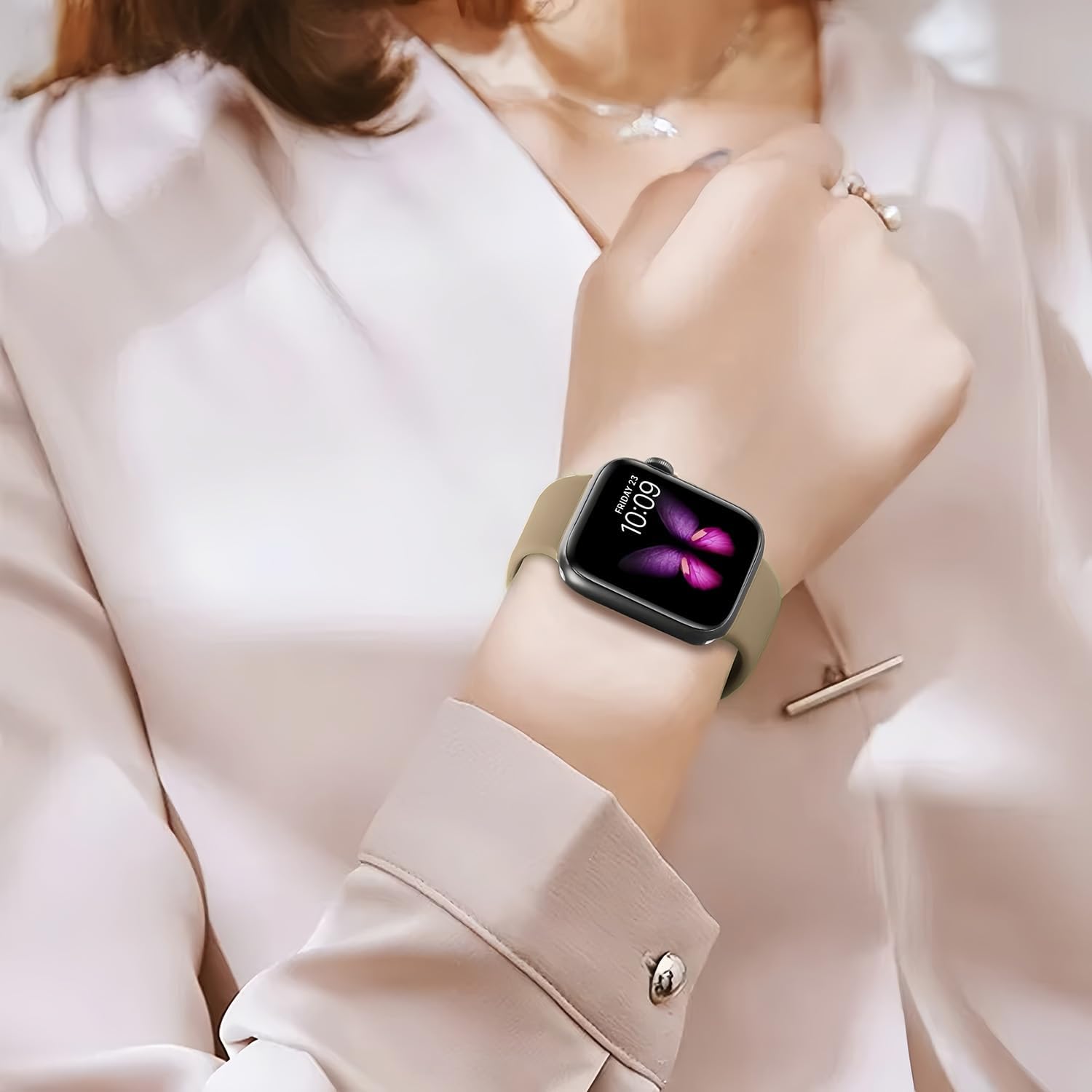 8 Pack Sport Bands Compatible with Apple Watch Bands 40mm 38mm 41mm 42mm 44mm 45mm 49mm 46mm for Women Men,Silicone Waterproof Strap for iWatch Apple Watch Series11 10 9 Ultra 8 7 6 5 4 3 2 1 SE - Image 6