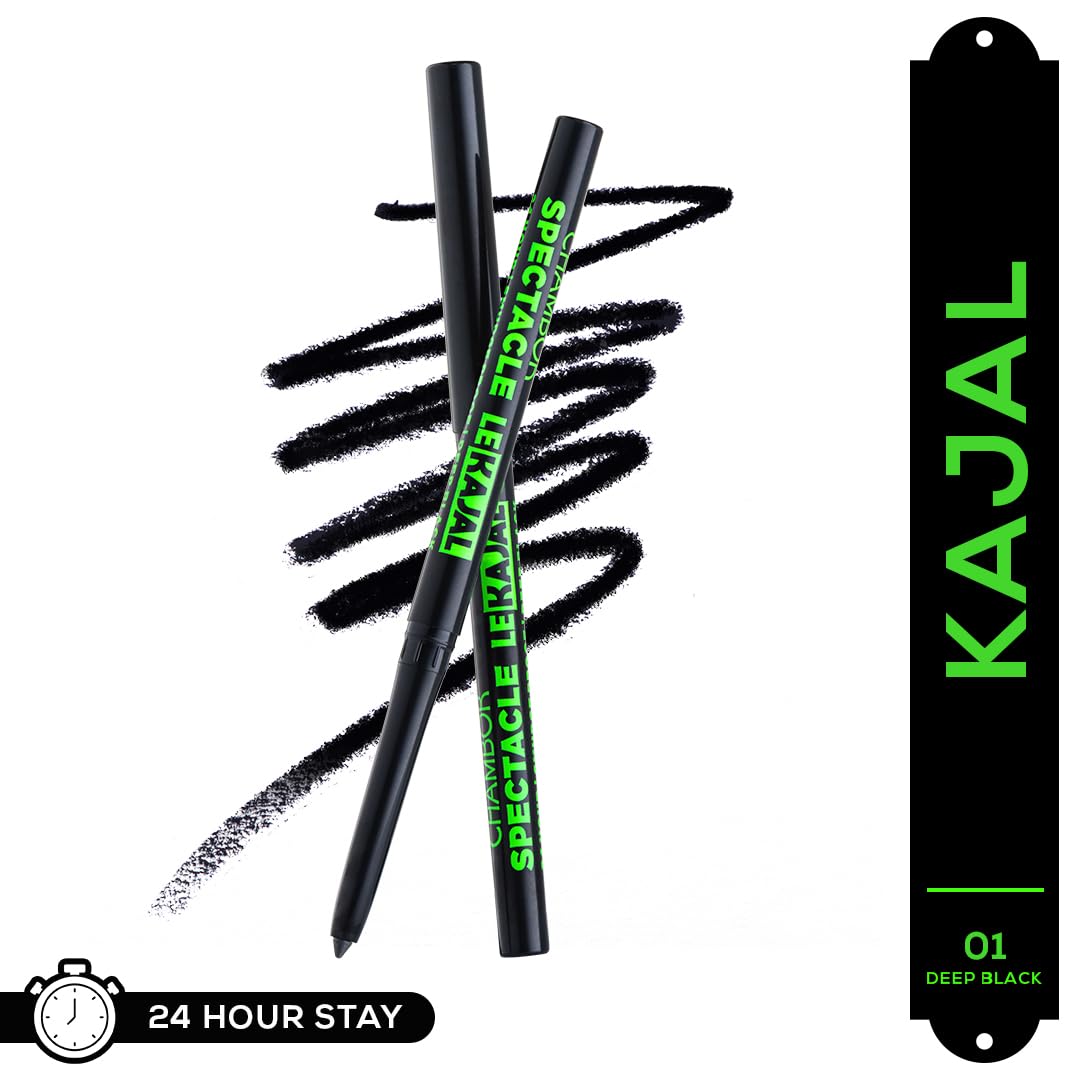 CHAMBOR Spectacle Le Kajal Black Eyeliner 0.3 gm