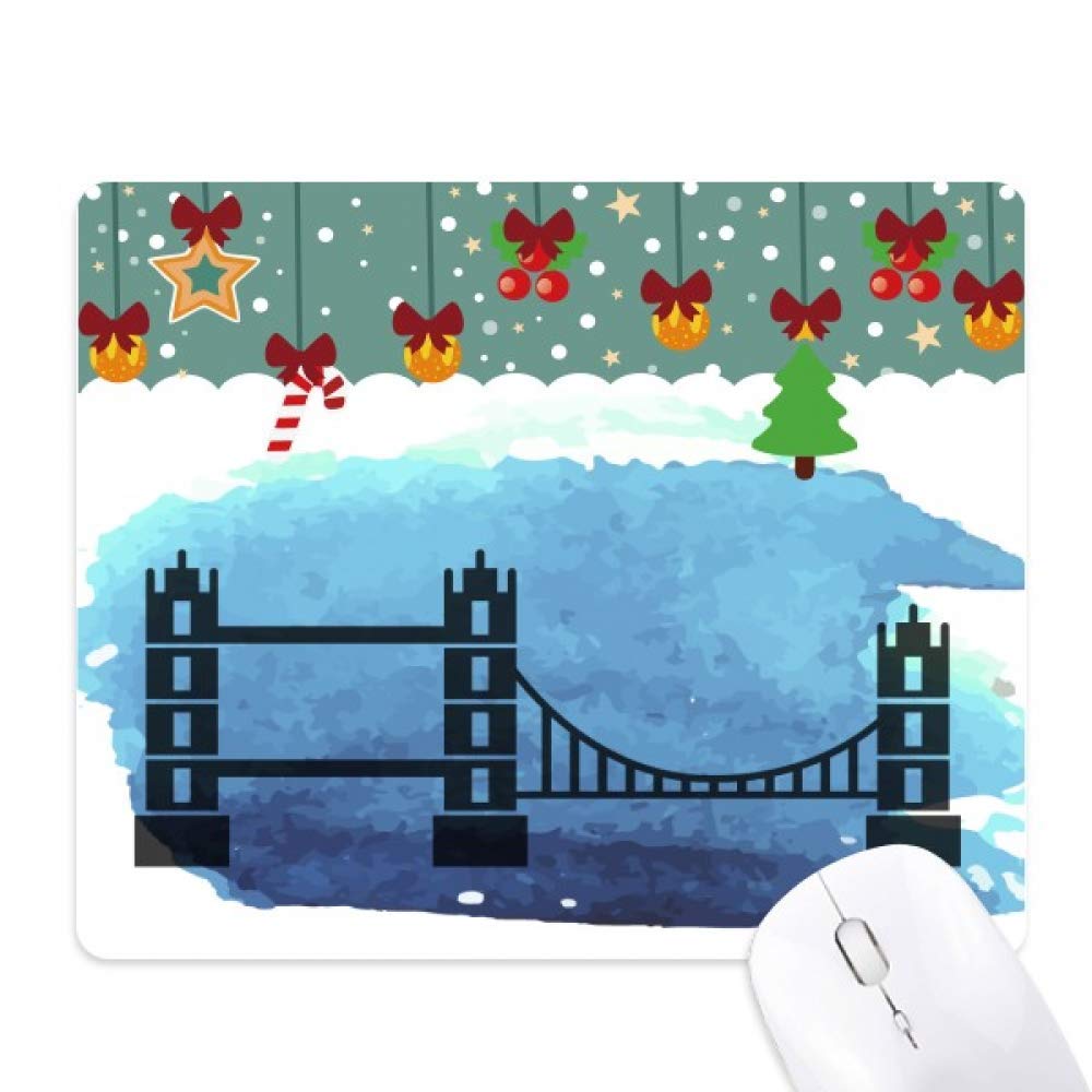 Tapis de souris en caoutchouc Tower Bridge Angleterre pour PC portable