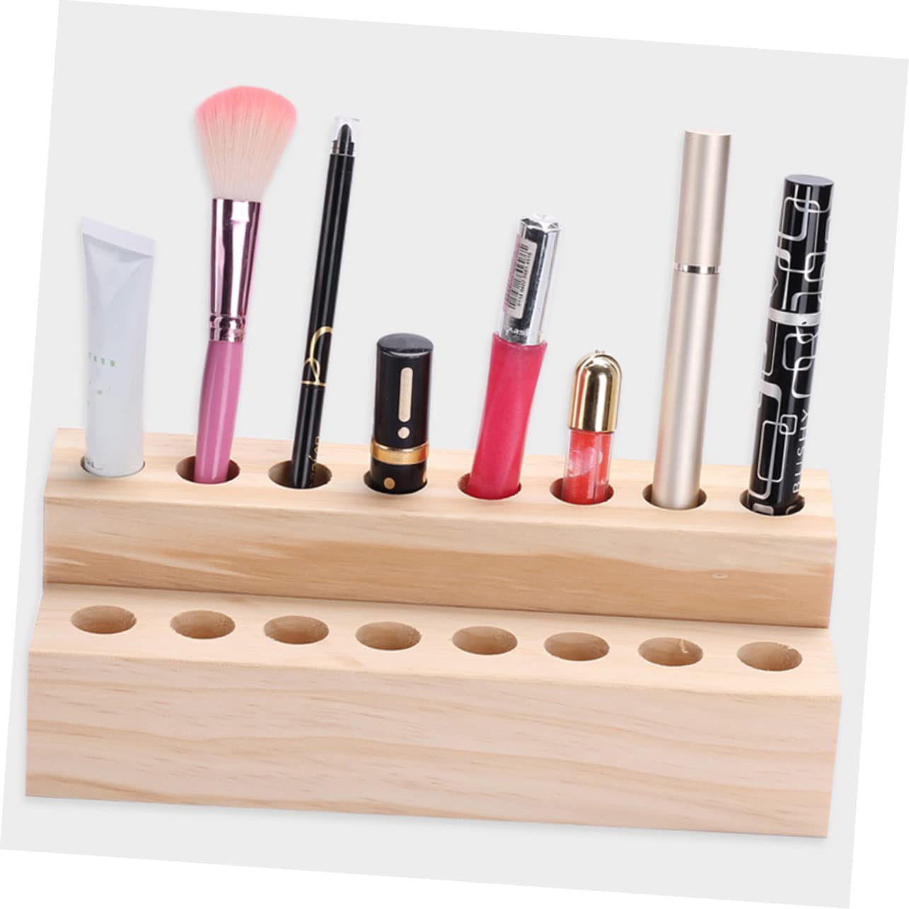 FRCOLOR Make Up Pinselhalter mit Mehreren Fächern Kratzfest und Verschleißfest 2 Stück zur Aufbewahrung von Lippenstiften und Kosmetikpinseln dem Schreibtisch