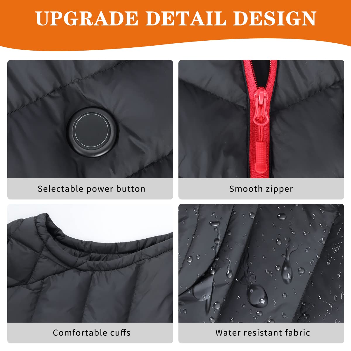 Gilet Riscaldato da Donna con Batteria 10000mAh, Gilet Elettrico Invernale Leggero Slim Fit Ricaricabile USB con Tasche – Ideale per Outdoor, Escursionismo, Sci, Regalo Invernale