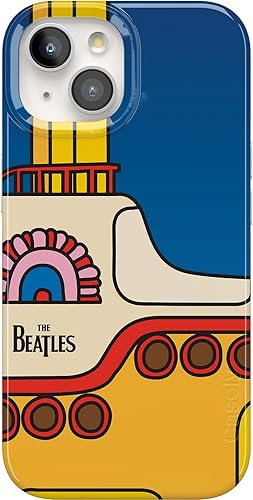 Casely Funda diseñada para iPhone 15, Beatles, Yellow Submarine Funda clásica compatible con MagSafe