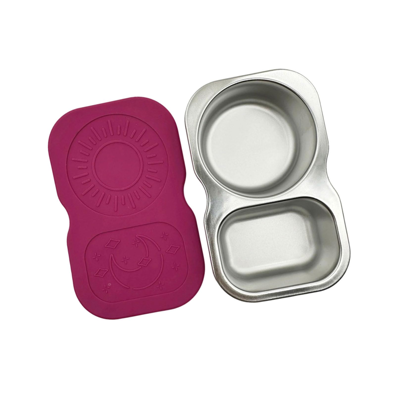 YWLUUOO Compartment Nonrust Steel Sauce Cup with Lid Offices Lunch Condiment for Picnics Camping and Offices Lunches Leak Proof Condiment