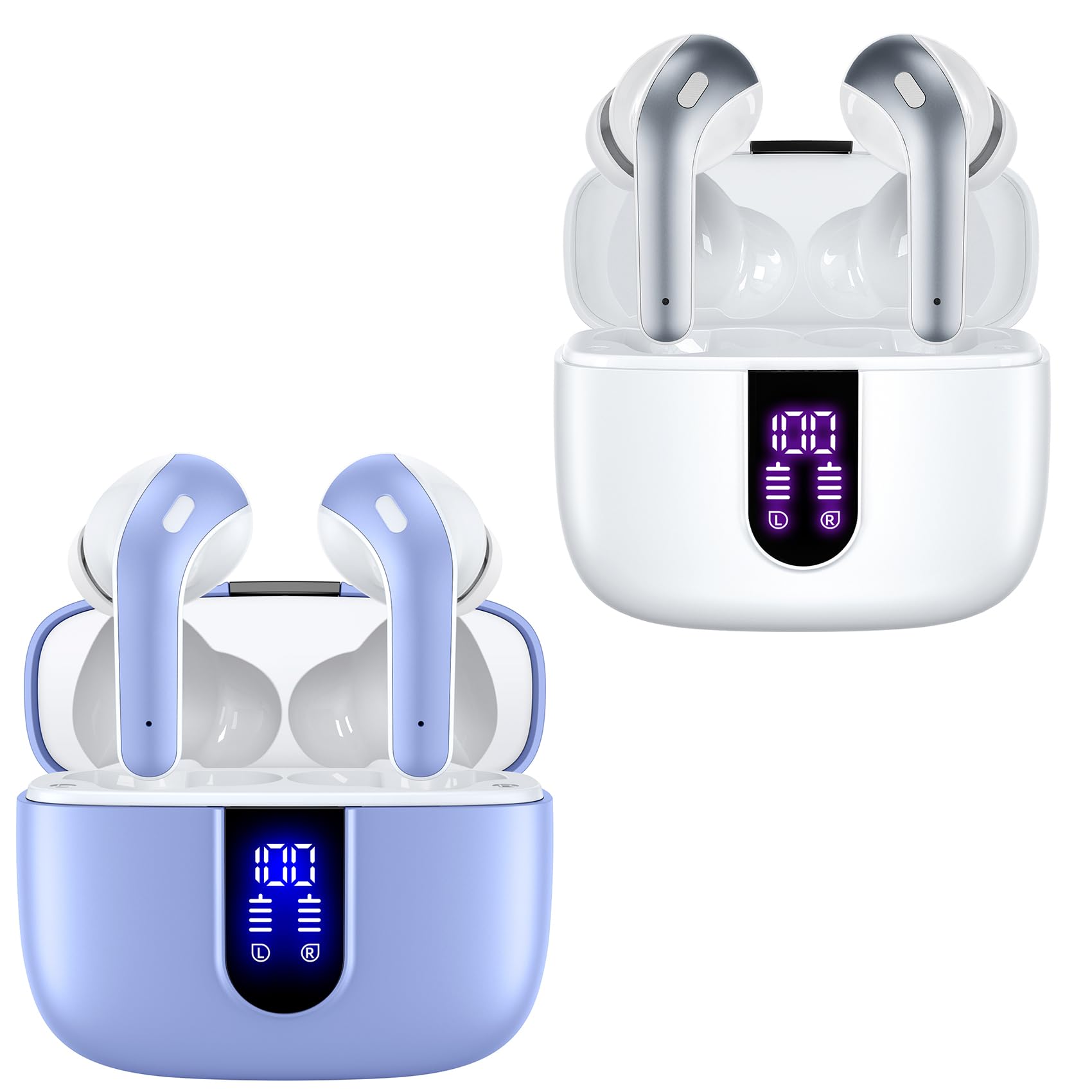 Amazon.com: TAGRY 2 Sets X08 White and Purple Bluetooth