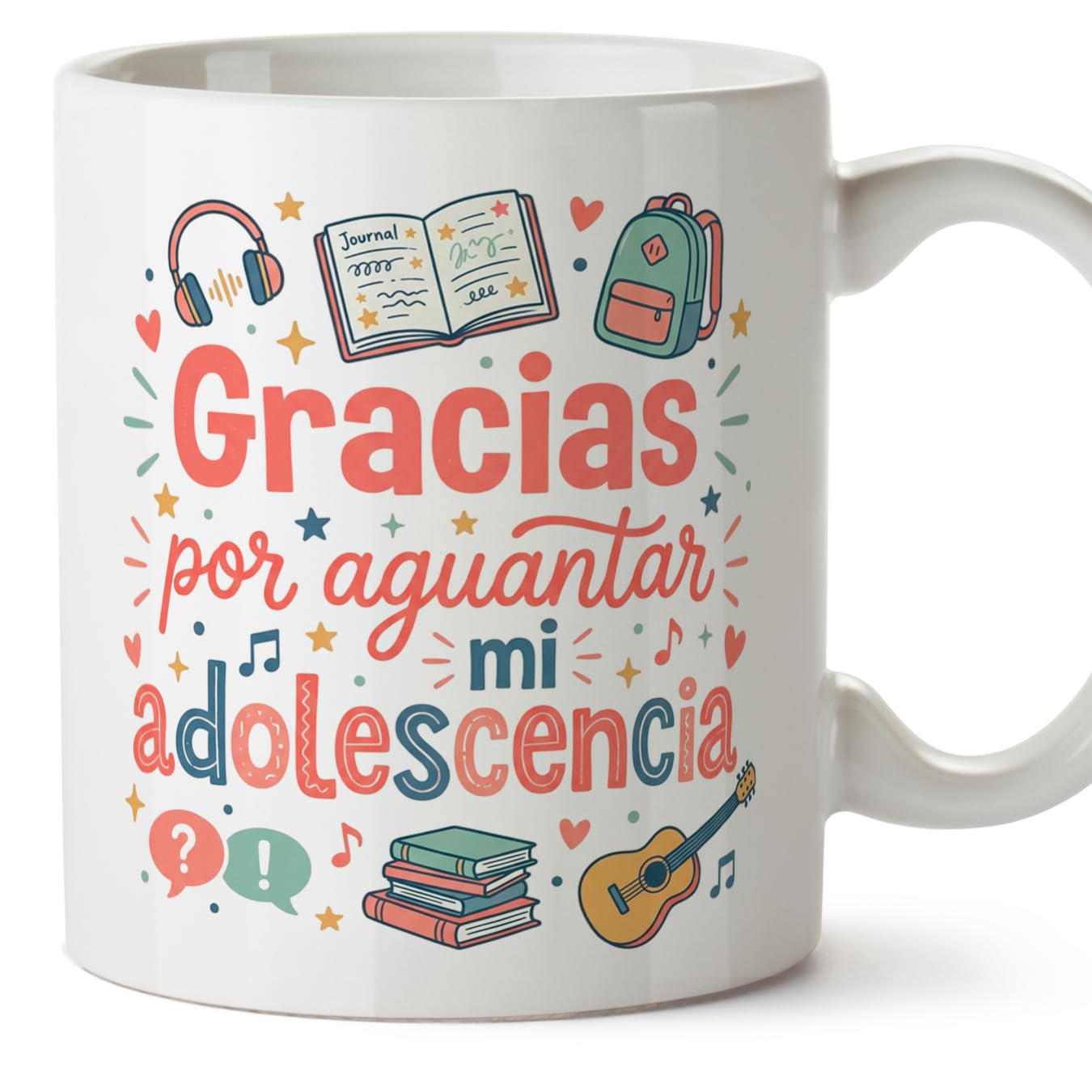 MUGFFINS Taza mamá con frase Para la mejor mamá del mundo en Español | regalo madre | 330 Ml 11 oz | Idea original para regalar | progenitores v3 — view 12