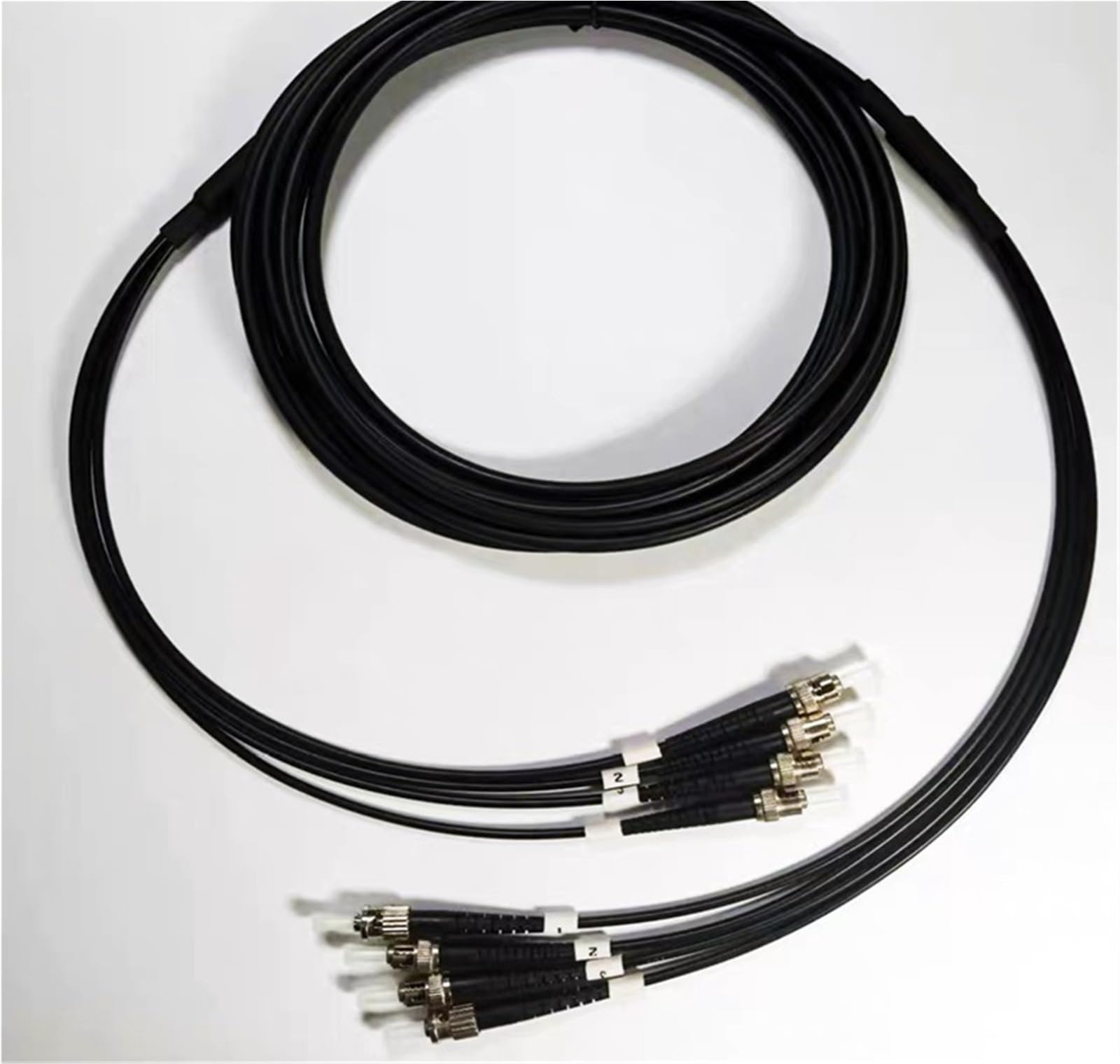 Cordon de raccordement en Fibre Optique blindé OM4 TPU à 4 cœurs, 350 m, 400 m, 500 m, 450 m, 4C, SC, LC, FC, St, A, multimode, 4 Fibres, for extérieur(OM4 SC-SC 400m)