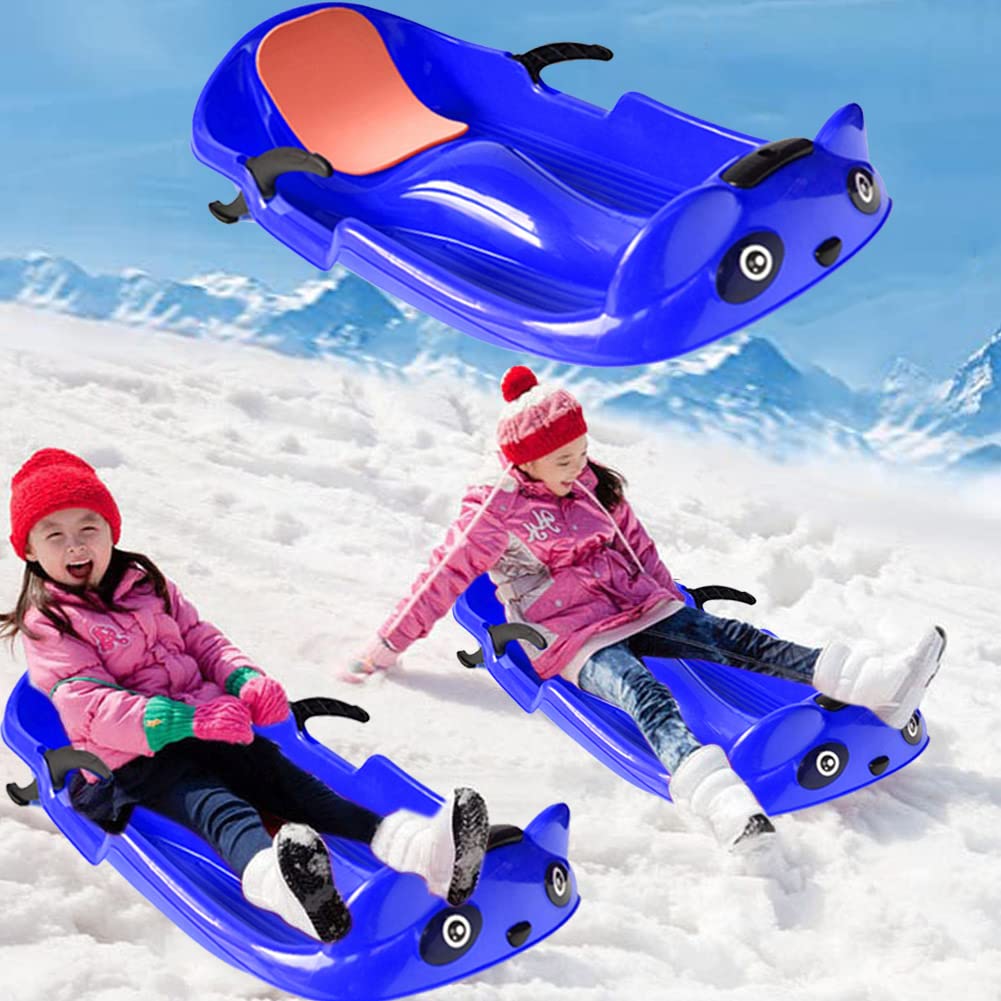 Buy Snow Sled Winter Toboggan Downhill Sprinter, Kids Plastic Toboggan