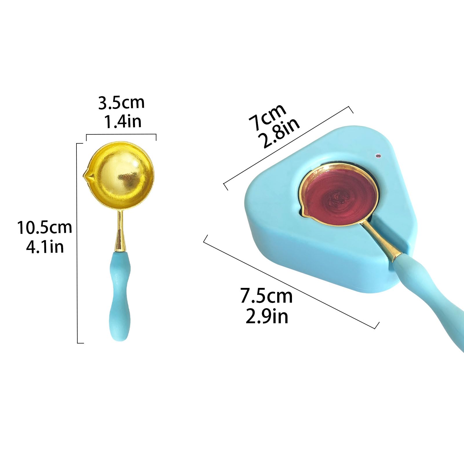 Electric Wax Seal Warmer, Spoon and Sealing Seal Beads for Wax Seal Stamp Envelope Letter Art Craft