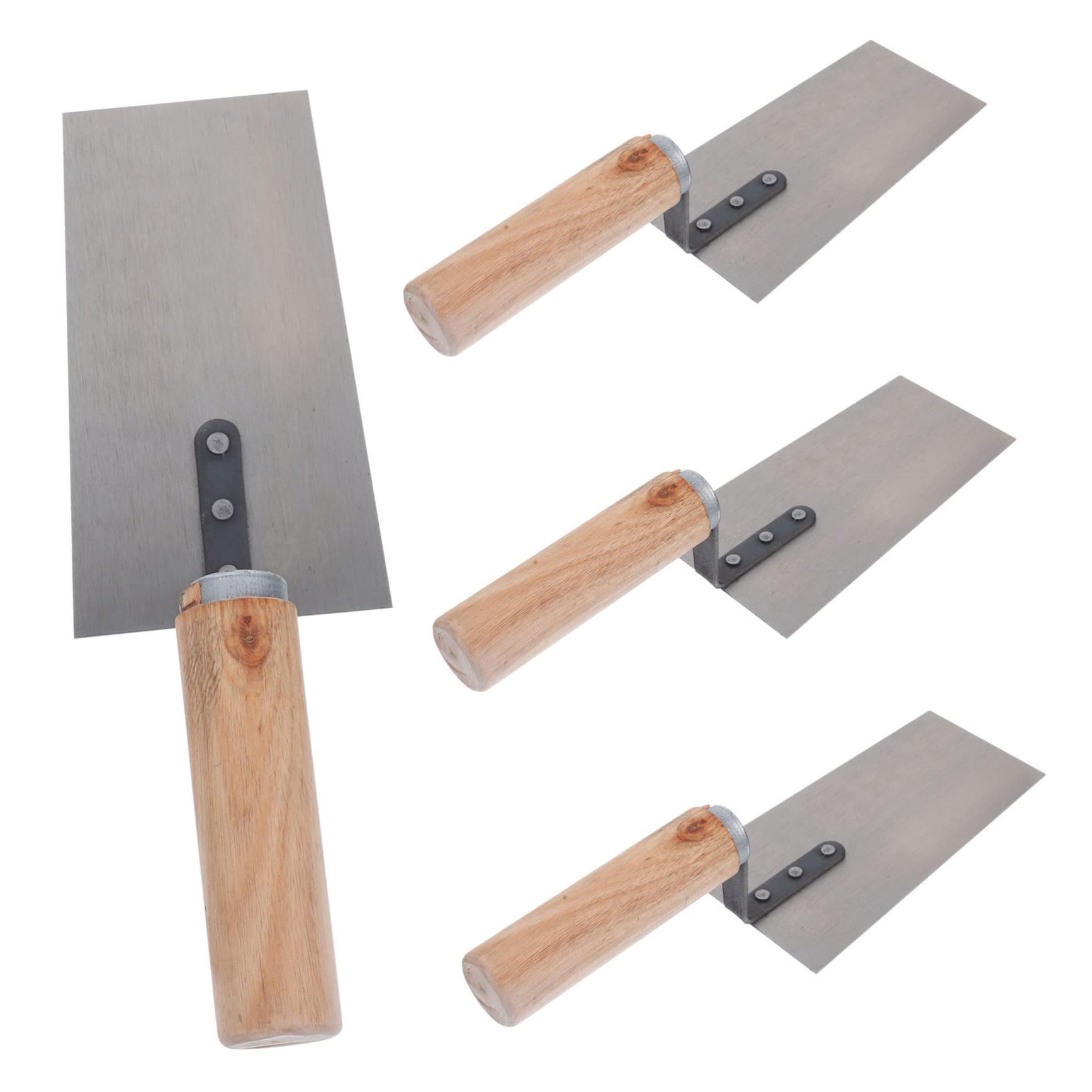 Amazon | 4左官ヘラステンレス鋼左官ヘラセメントヘラ漆喰ヘラ漆喰補修