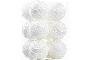 White Christmas Ball Ornaments: Shatterproof Elegance for Festive Holiday Decor