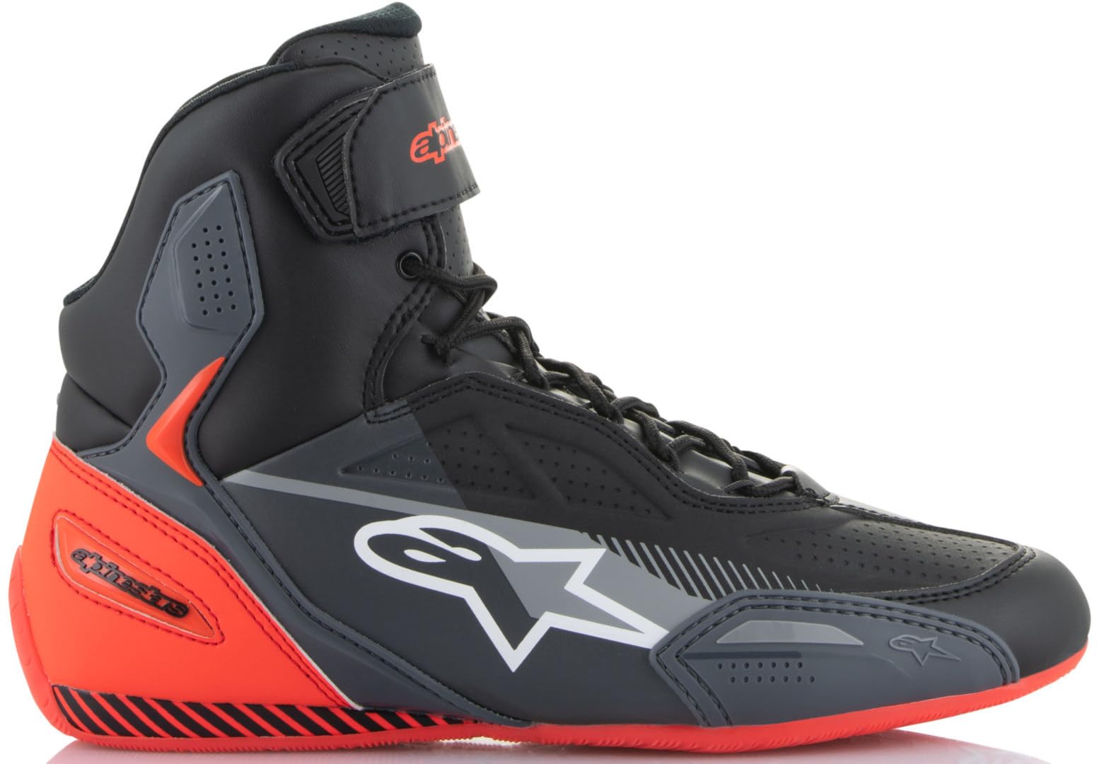 Alpinestars Faster 3 2024 perforowane buty motocyklowe, czarny/szary/czerwony, 7 (39)