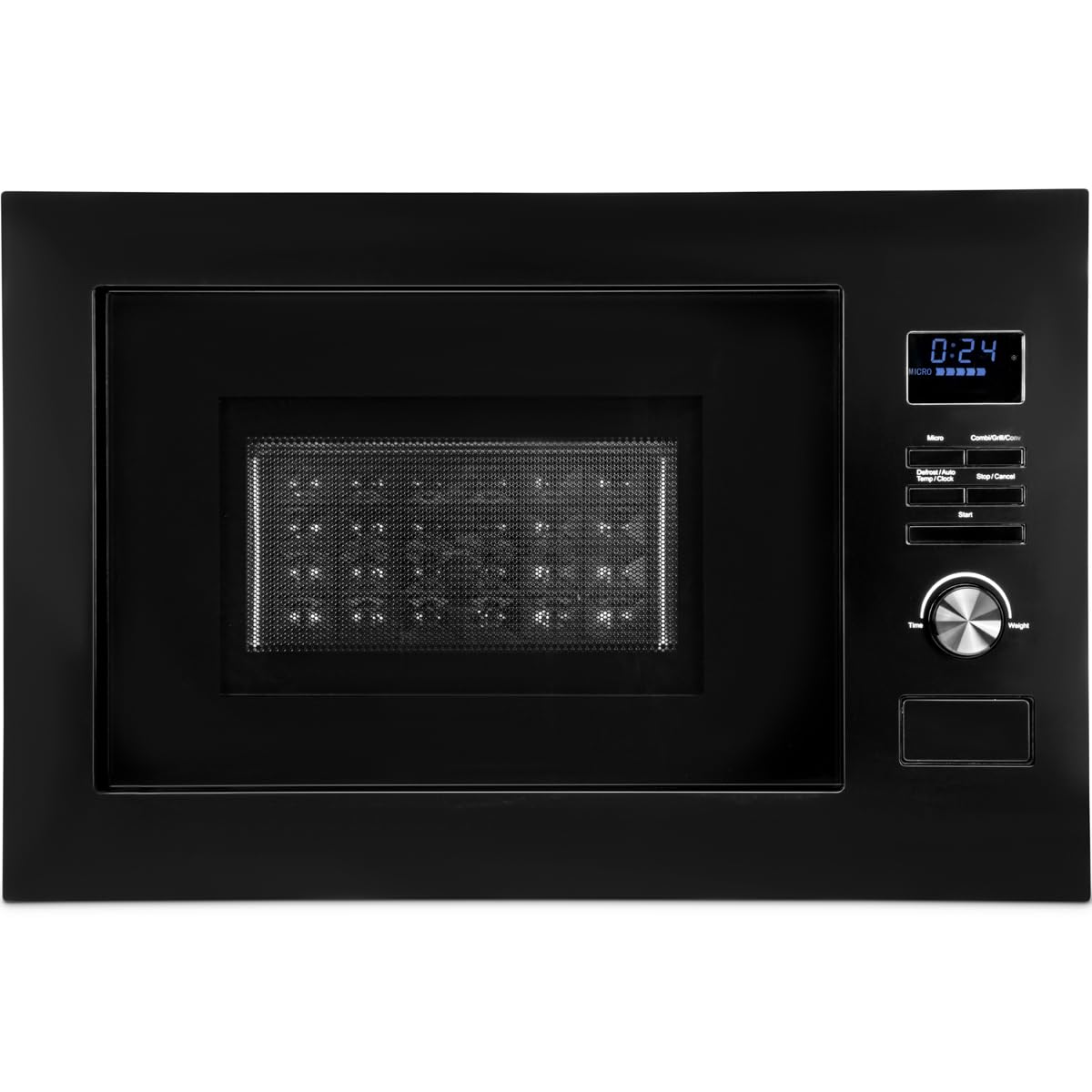 Bomann® Einbaumikrowelle mit Grill und Heißluft | 60cm | 900W Mikrowelle | 1300W Grill | 2300W Heißluft | inkl. Grillrost und Drehteller | 25L Einbau Mikrowellengerät | MWG 3001 H EB schwarz