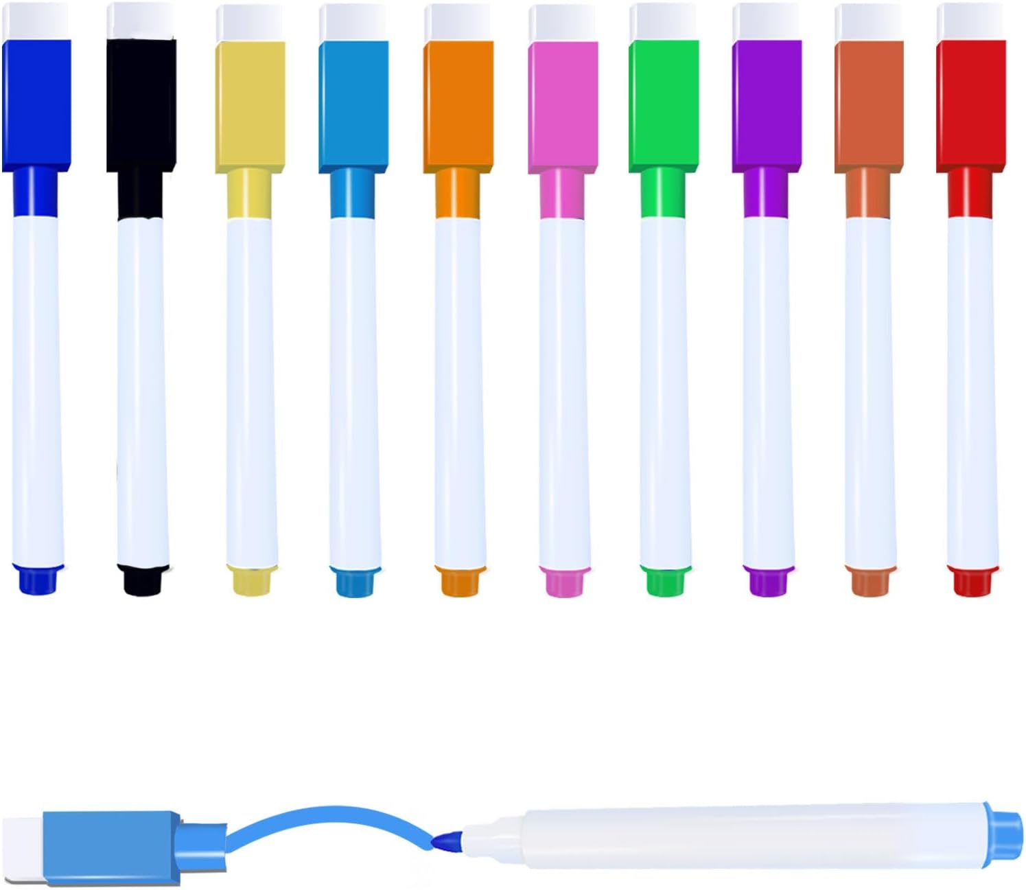 Riznpo Erasable Markers, Fine Tip Dry Ease Markers with