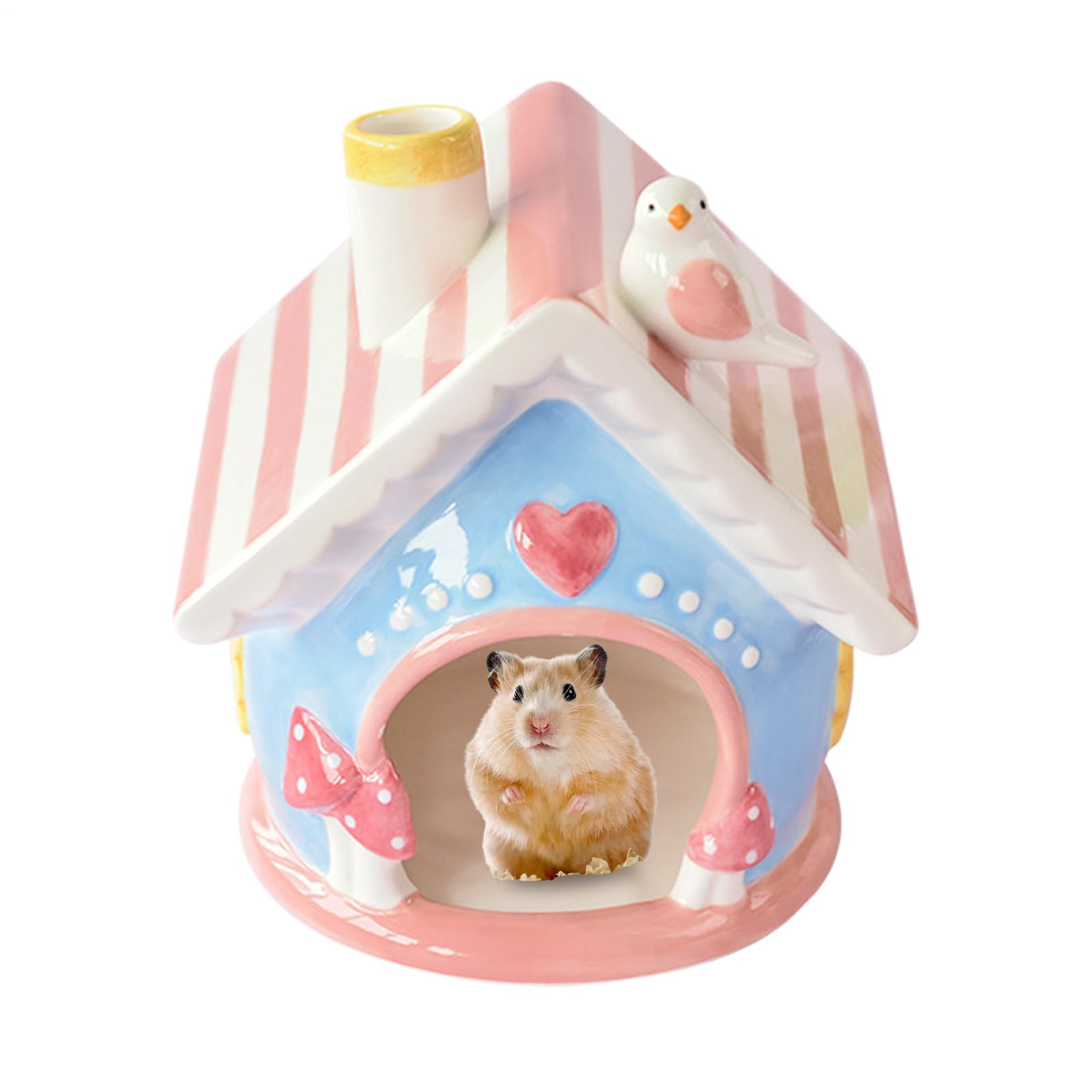 Maison Hamster Cachettes Créatives Toutes Saisons Pour Gerbilles Et Petits | Lits Rafraîchissants Pour Petits Animaux Furets Chinchillas Lapins Intérieur Extérieur Cage Terrarium Accessoir