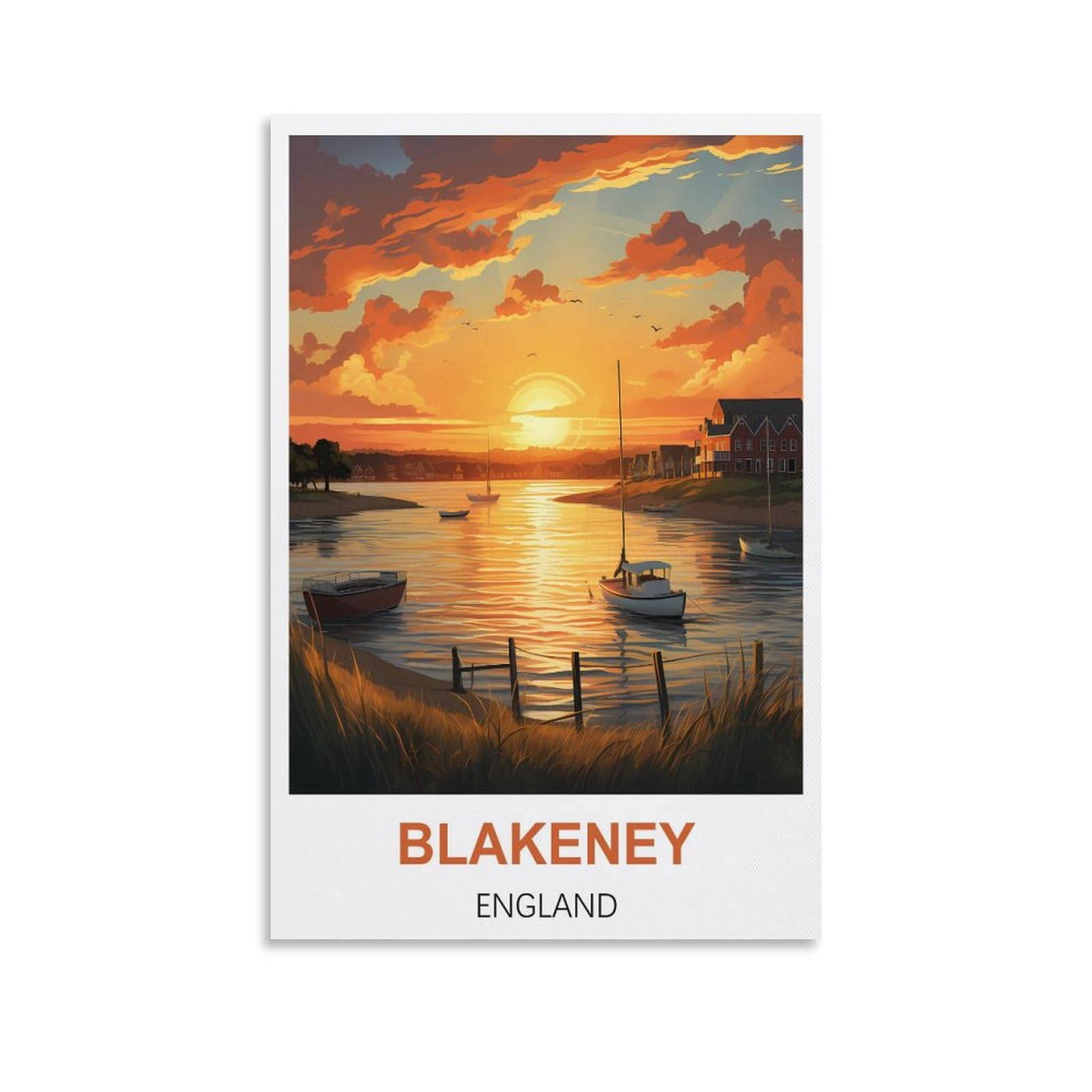 Metal Tin Sign,Blakeney England,Metal Tin Sign Metal Wall Plaque for Home Living Room Bedroom Bar Club Men Cave Wall Art Decor 30x40cm
