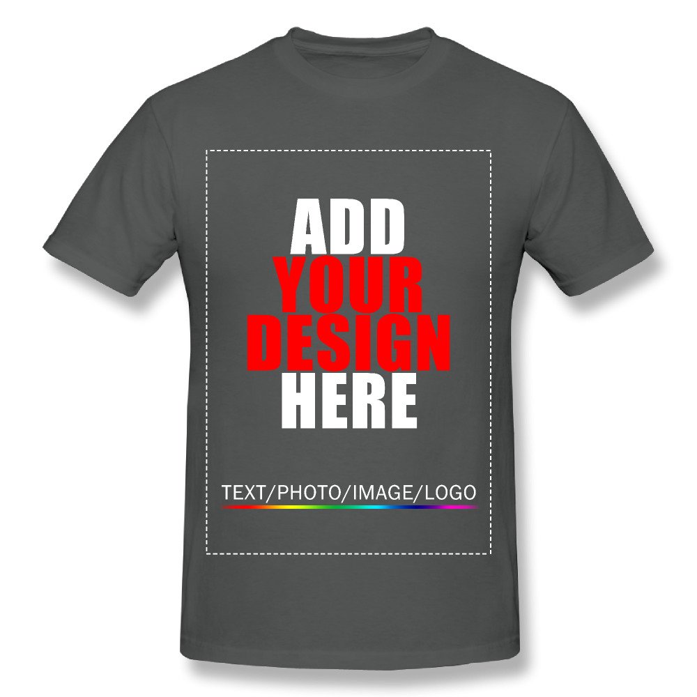 Customized T-Shirt Tee Design Your Own Shirt Add Your Image Text for Men & Women DeepHeather