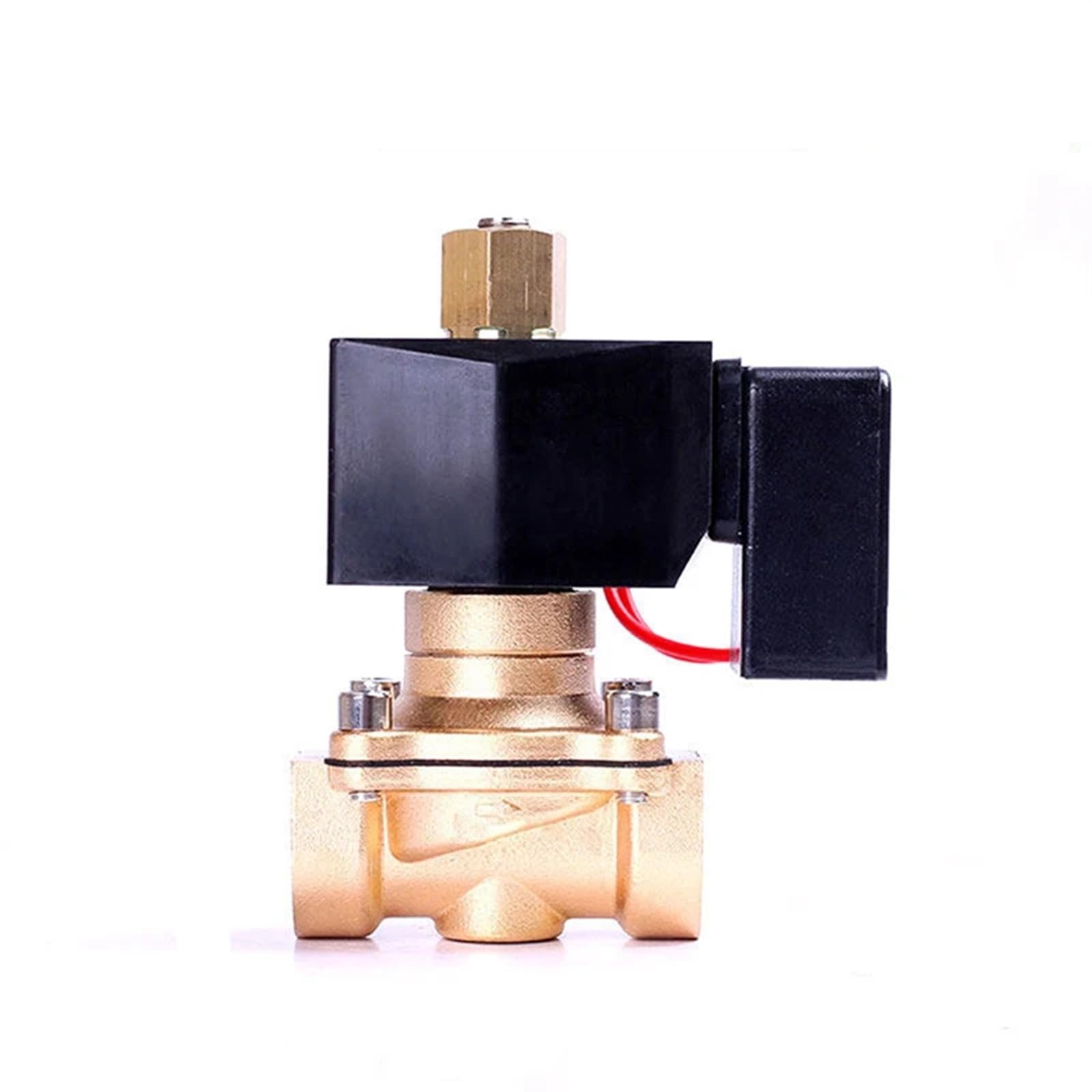 IPNDKBFL 1/2" Normally Open Brass Non Hot Solenoid Valve 24V 12V 110V 220V For 24 hours Working(NPT-24VDC-NBR-SEAL)