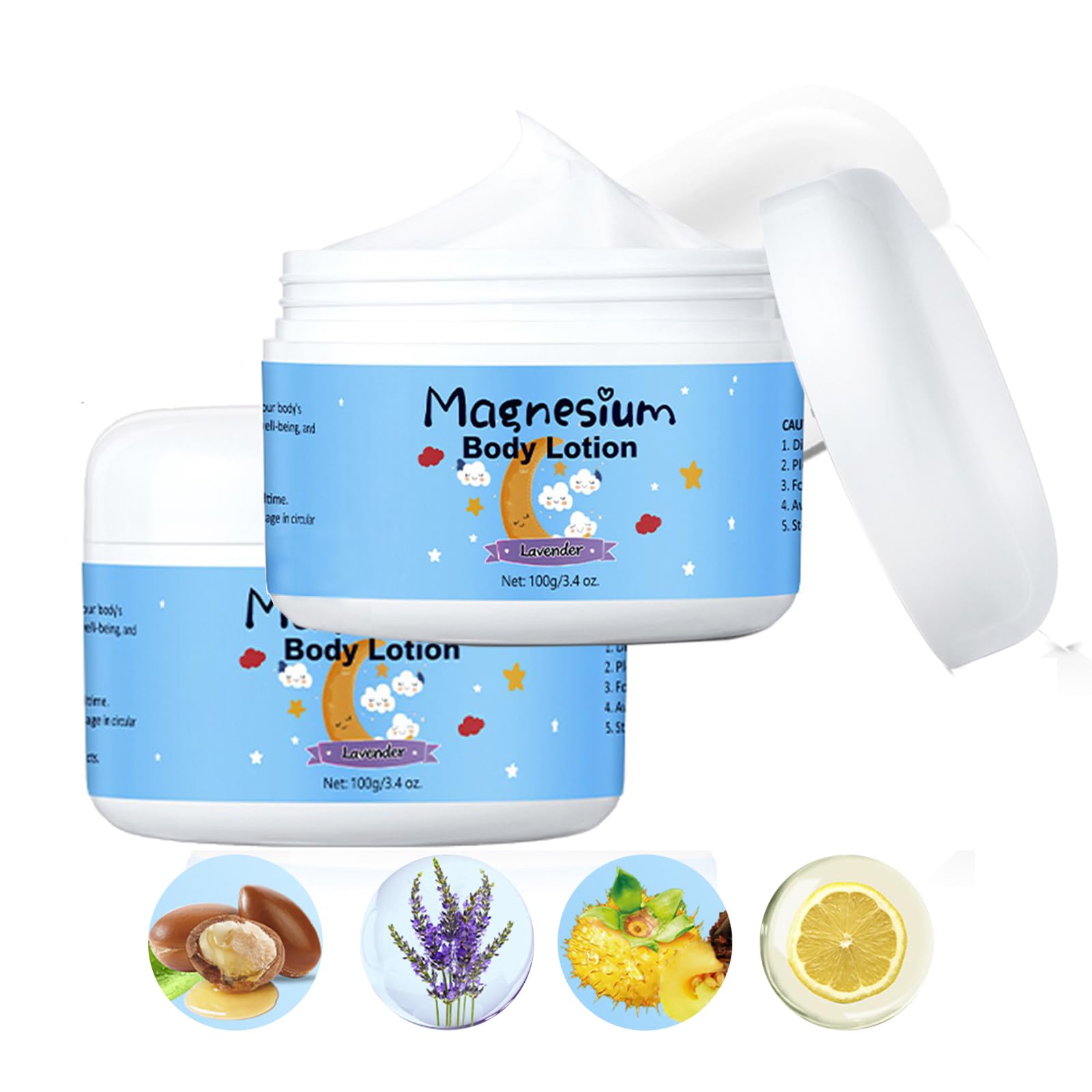 Kids Magnesium Lotion, Baby Magnesium Sleep Lotion, Calming Magnesium Cream for Leg Cramps Feet & Muscle Relaxation (2)