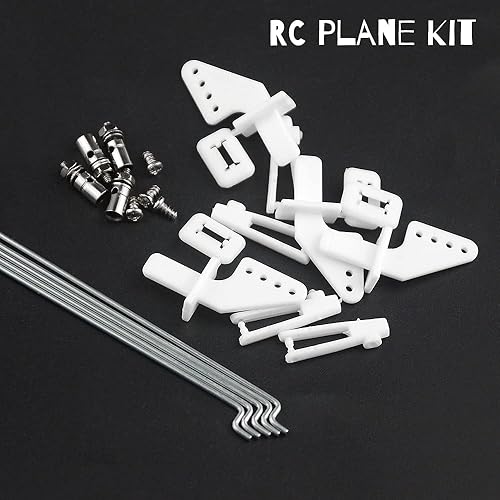 WMYCONGCONG 15 bocinas de control de nailon de 0.827 x 0.433 in + tapón de enlace de conector de varilla de empuje de 0.051 in + 0.047 x 8.268 in,