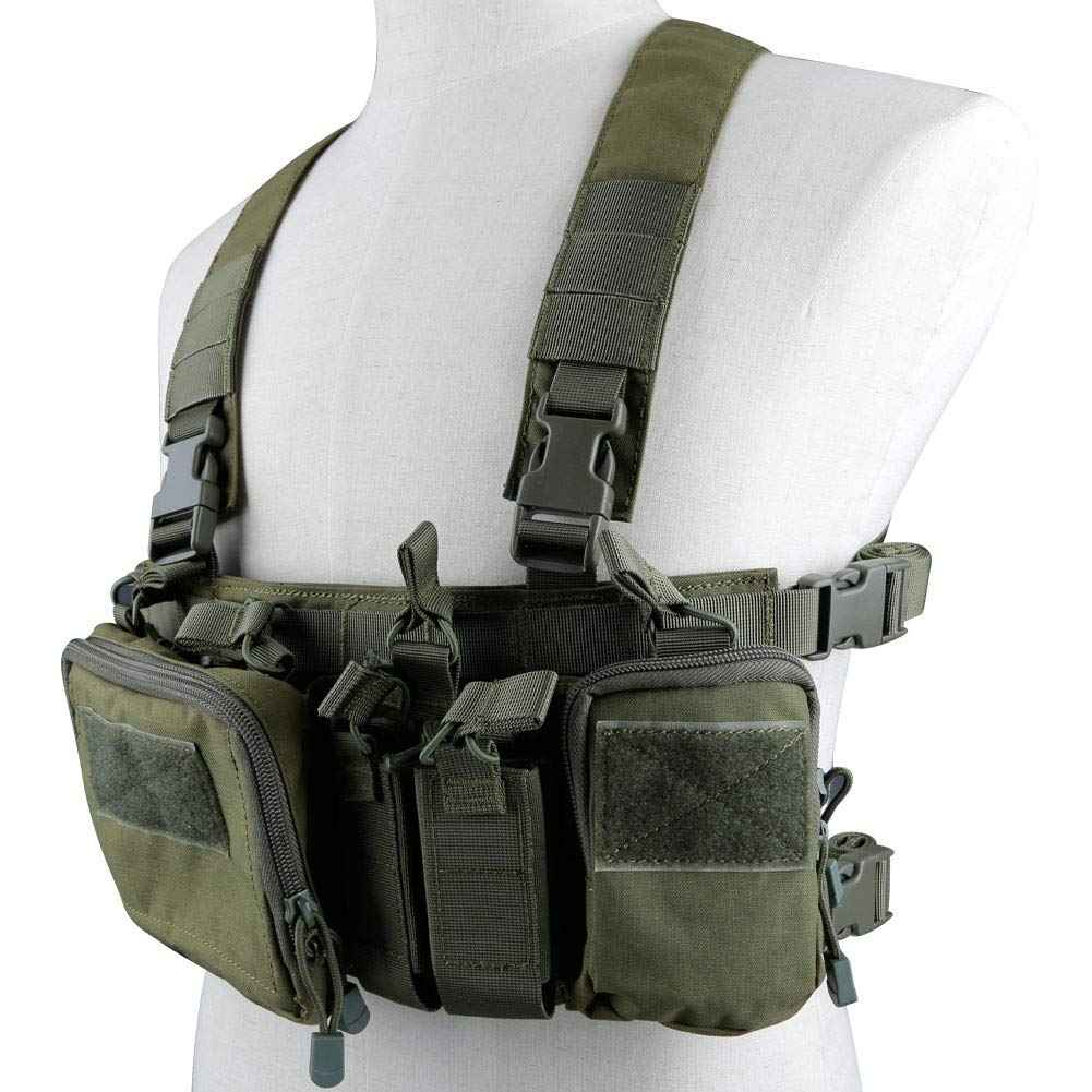 Buy Lejie Chest Rig Assault Molle Multicam Vest with MultiPockets and