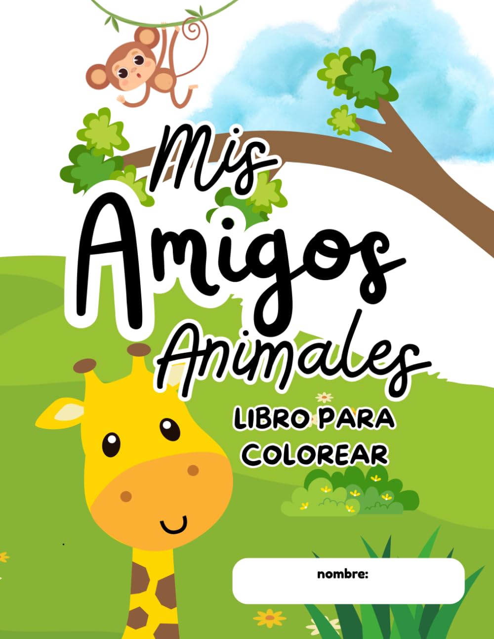 Mis Amigos Animales libro para colorear