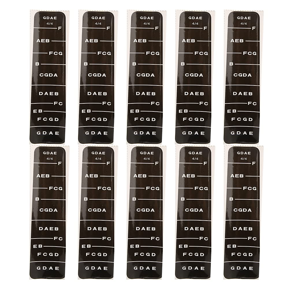 Adesivo Per Tastiera Violino 4/4 - Guida Per Dita Con Note, Nero, Rimovibile Per Principianti - Foto 3