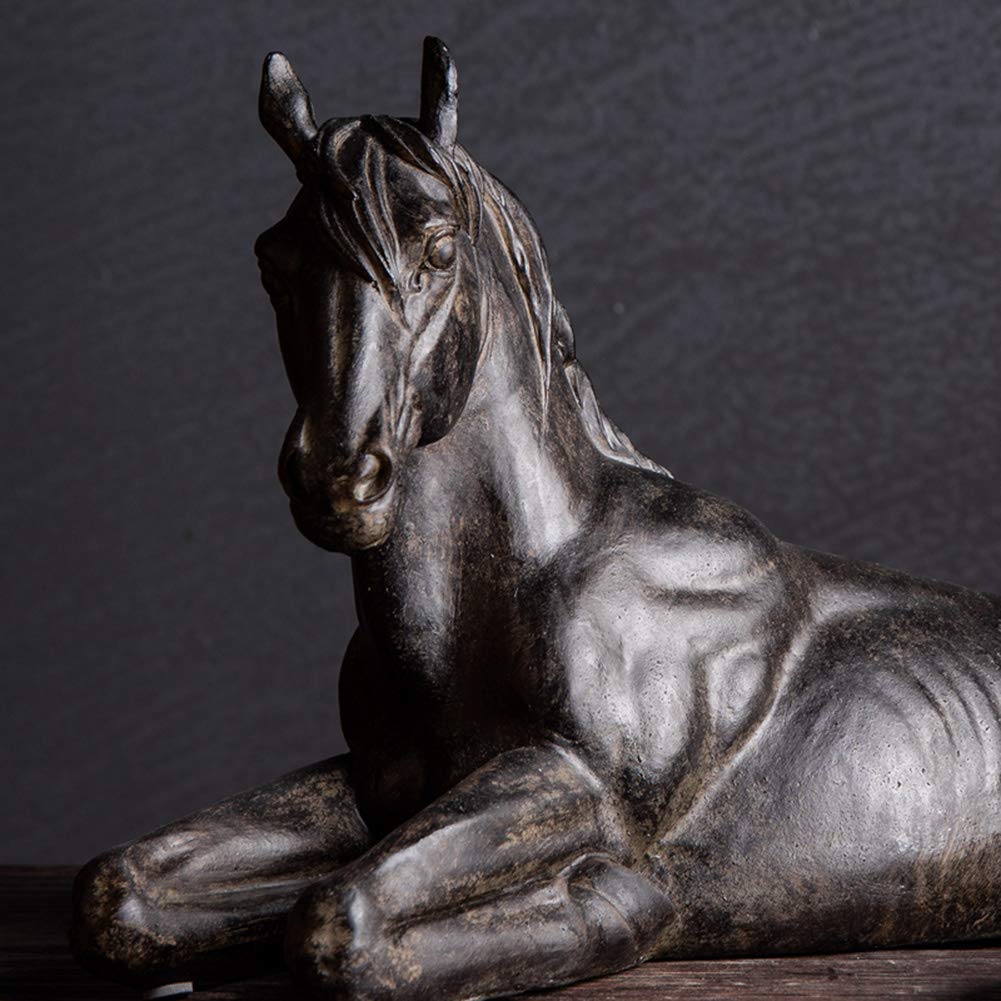 Amazon.co.jp: 置物の馬の装飾像、横になっている馬の横臥位の馬の彫刻 Amazon.co.jp: 置物の馬の装飾像、横になっている馬の横臥位の馬の彫刻