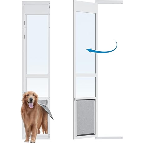 XLarge Openable Pet Door for Sliding Glass Doors