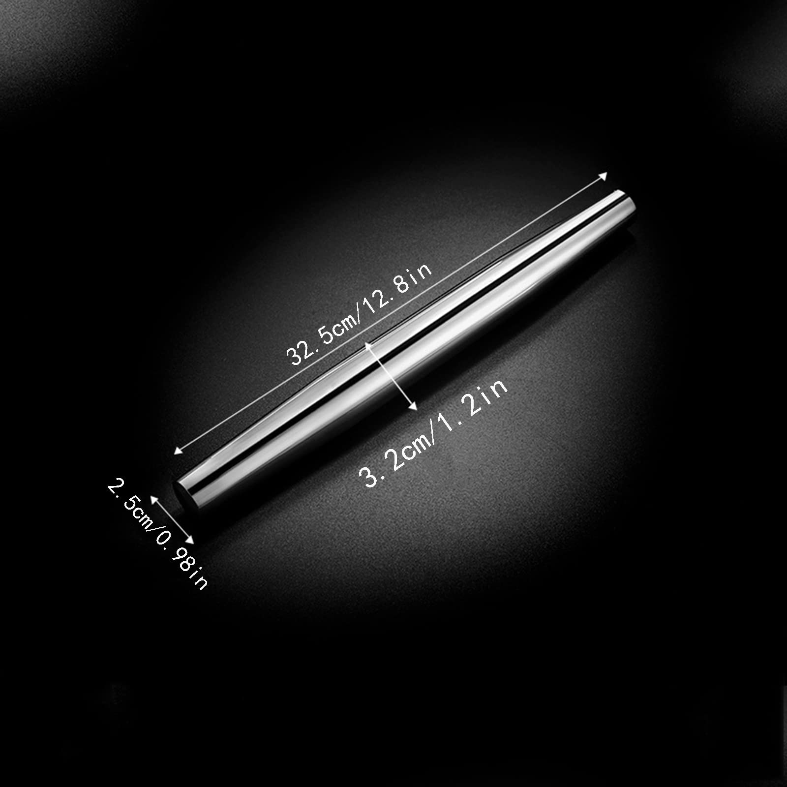 Nudelholz Aus Edelstahl 43cm - Antihaft Für Perfekten Teig