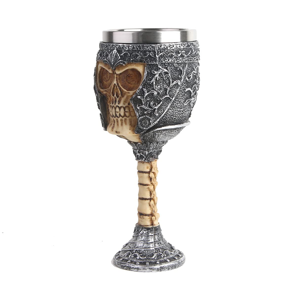 Tazza 3D Teschio In Acciaio Inox E Resina - Design Creativo, Capacità 400ml - Foto 5