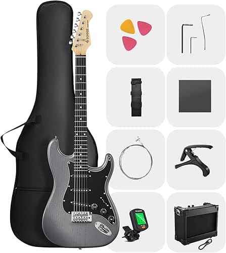 DONNER DST-80 Electric Guitar 39” Beginner Electric Guitar Kit with