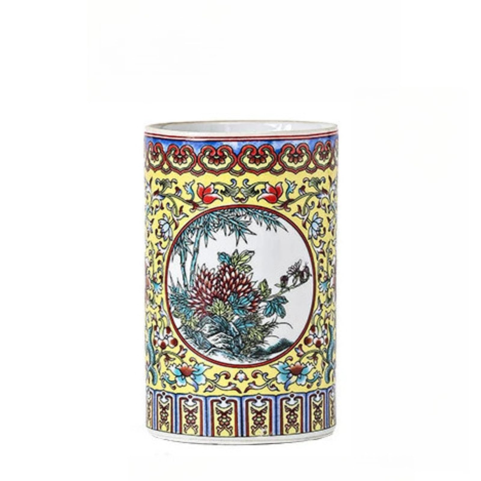 Pot à crayons en céramique style antique en porcelaine 11,8 cm 11,7 cm