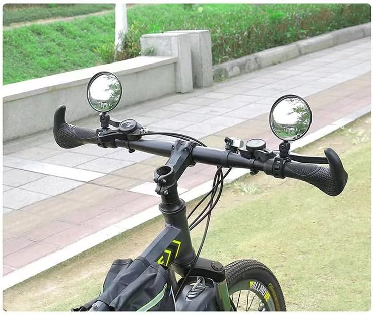 Katartizo 2PCS Adjustable Rear View Mirror for Bikes, Universal for Handlebars, Wide Angle Acrylic Convex Safety for Adult Bikes/Kids/Road/Mountain Bike - Image 9