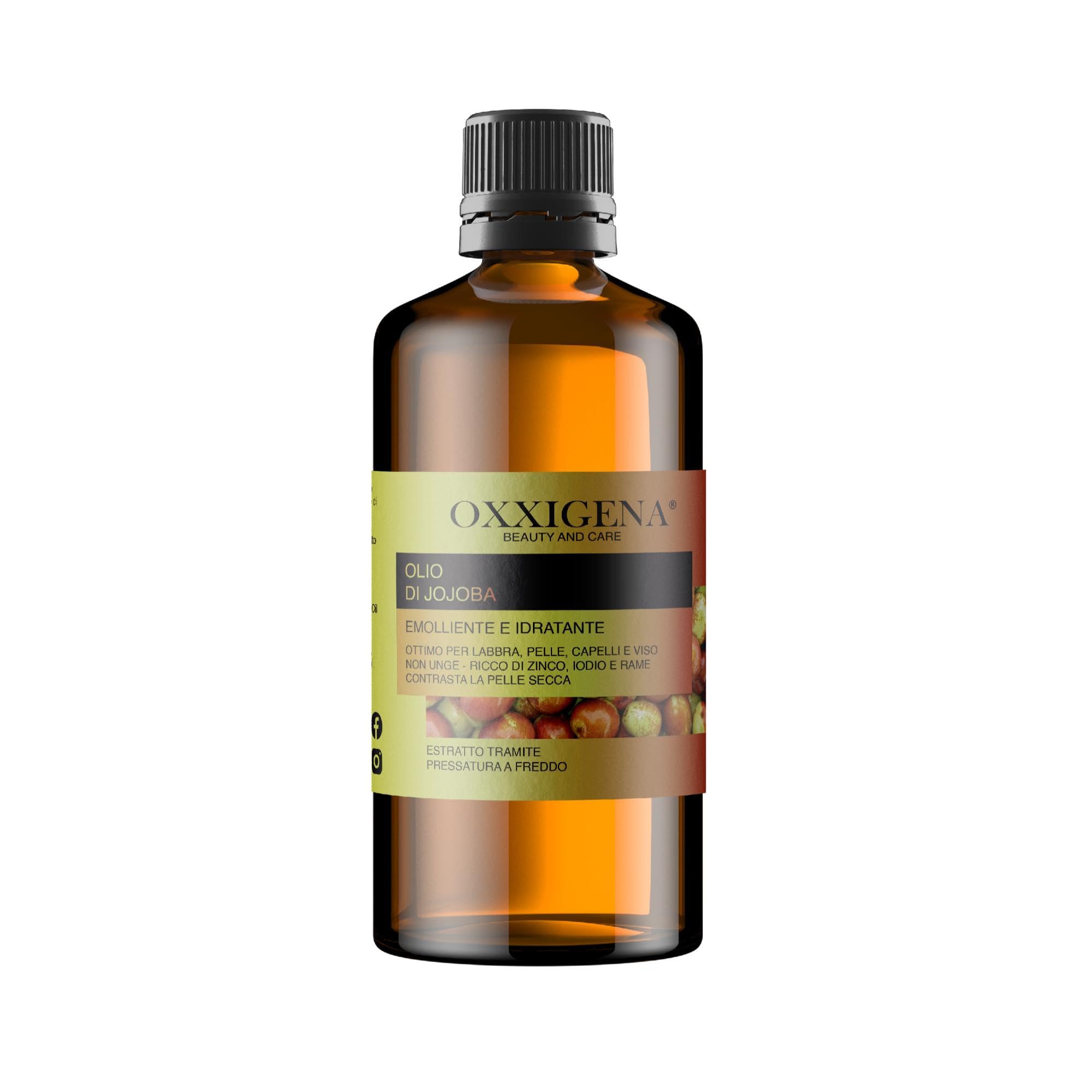 Oxxigena - Aceite de Jojoba 100% Puro, Paquete de 500 ml, Prensado en Frío, Hidrata y Nutre Profundamente la Piel, Da Brillo al Cabello, Vegano y Sin OGM