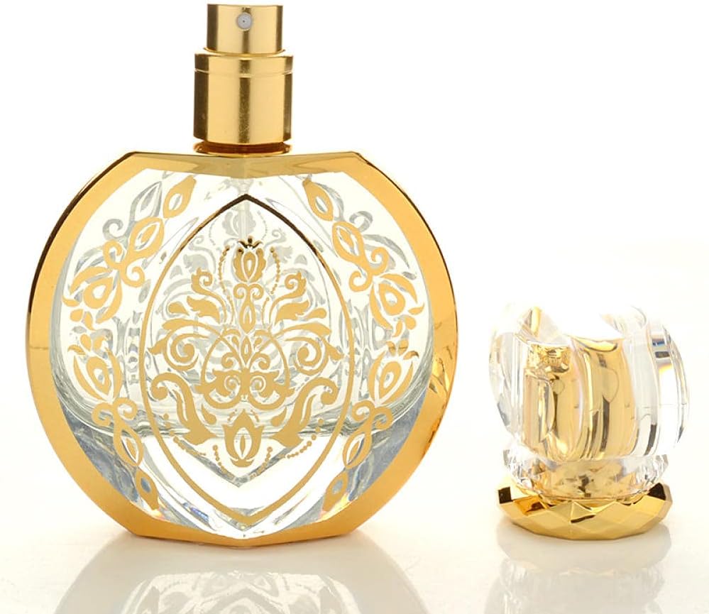 Perfume Bottle Empty Travel Perfume Perfume Dispenser Draagbare Nieuwe 50Ml Mooie Hete Stempelende Glazen Spray Parfumfles-10 Ml_Gouden Glas