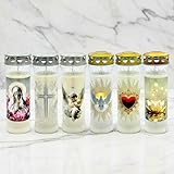 Horeca Candles - Grabkerzen mit Deckel - 7 Tage Brenndauer - Wetterfeste Gedenklichter - Friedhofskerzen & Trauerkerzen für draußen - Set mit 6 Laterne für Friedhof & Allerheiligen