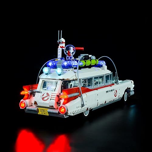 Miniatura 4 de Kit de iluminación LED solamente, juego de luces diseñado para Lego Ghostbusters ECTO-1 10274 Modelo de bloques de construcción, sin juego de