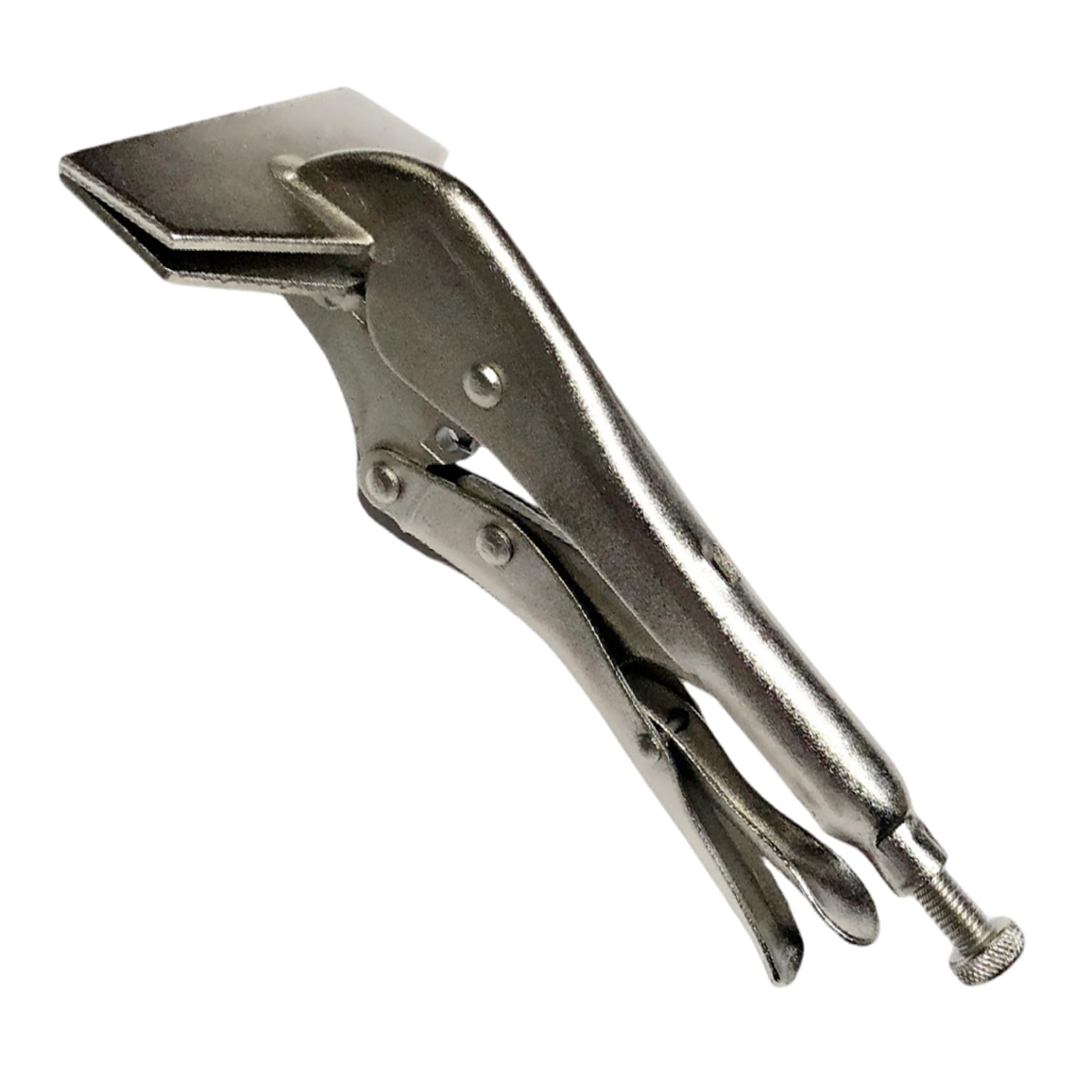 Dorccsi Silver Locking Pliers, Adjustable Flat Head Sheet Metal Pliers, 8 Inch Carbon Steel Duckbill Clamps For Welding Jig Hand Tool Duckbill Welding Clamps Adjustable