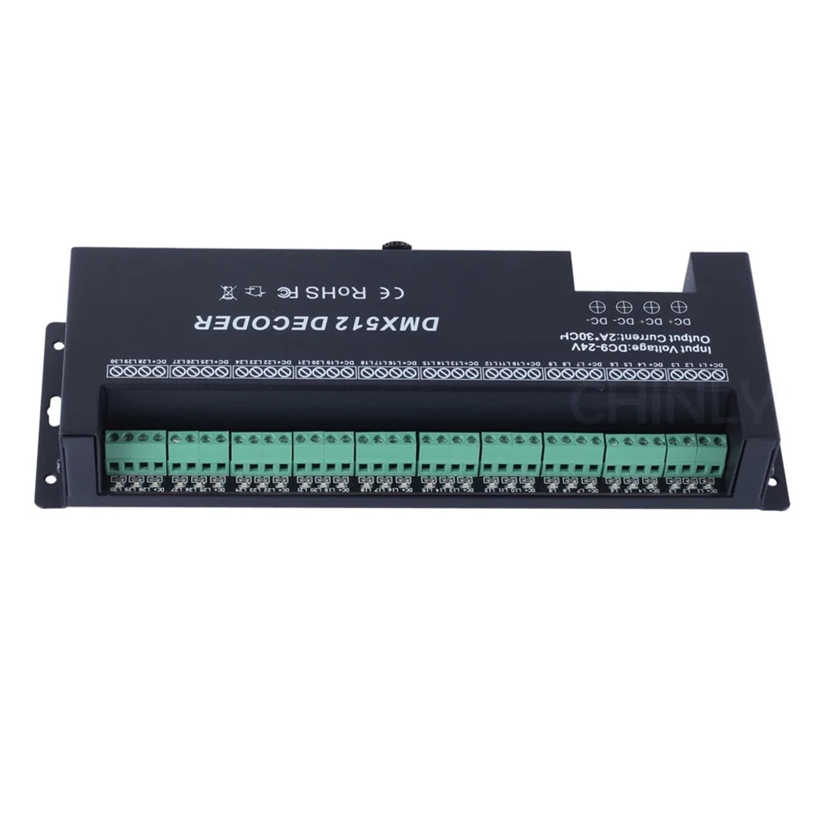 512 Decoder 30 Channels RGB Controller Decorative LED Light Strip Dimmer DC 9V- 24 V Driver