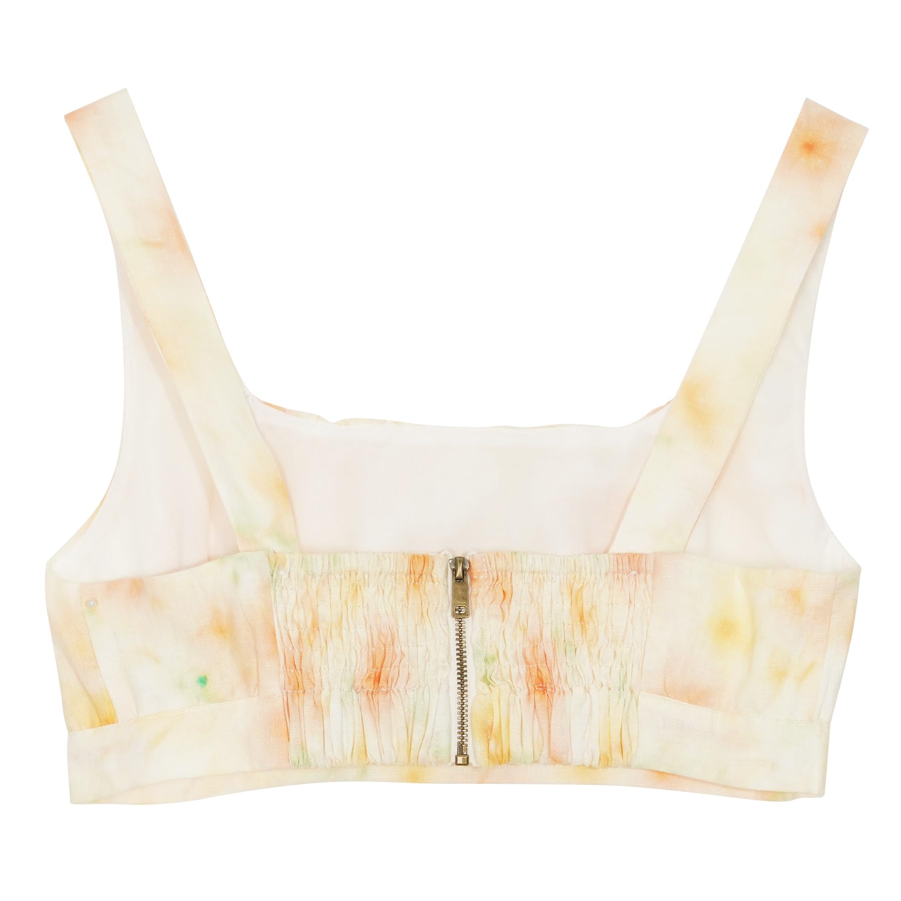 Amazhiyu Top de lino para mujer, camiseta de tirantes para verano, sin mangas, cuello cuadrado, blusa corta y tirantes anchos